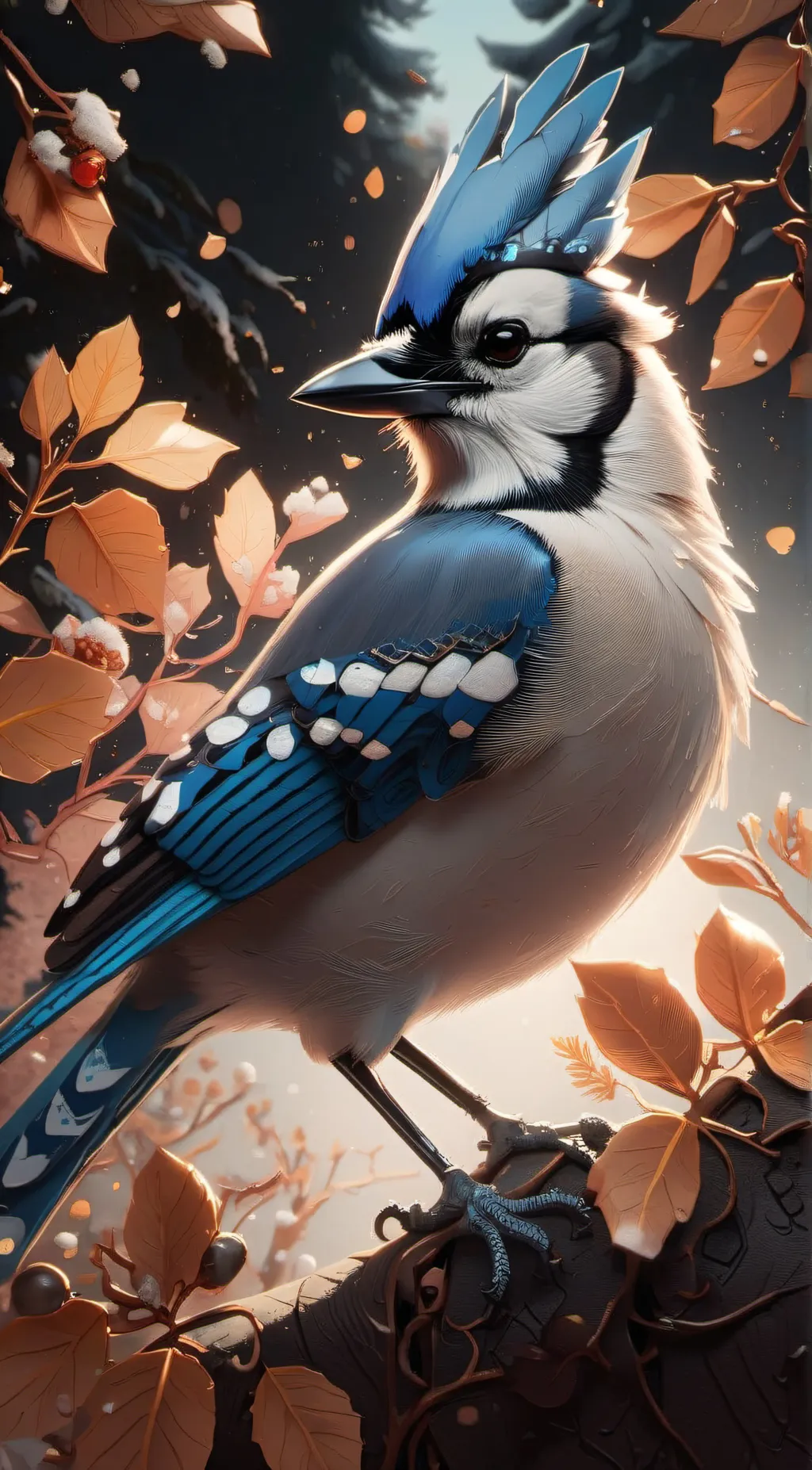 ai character: Bluey background