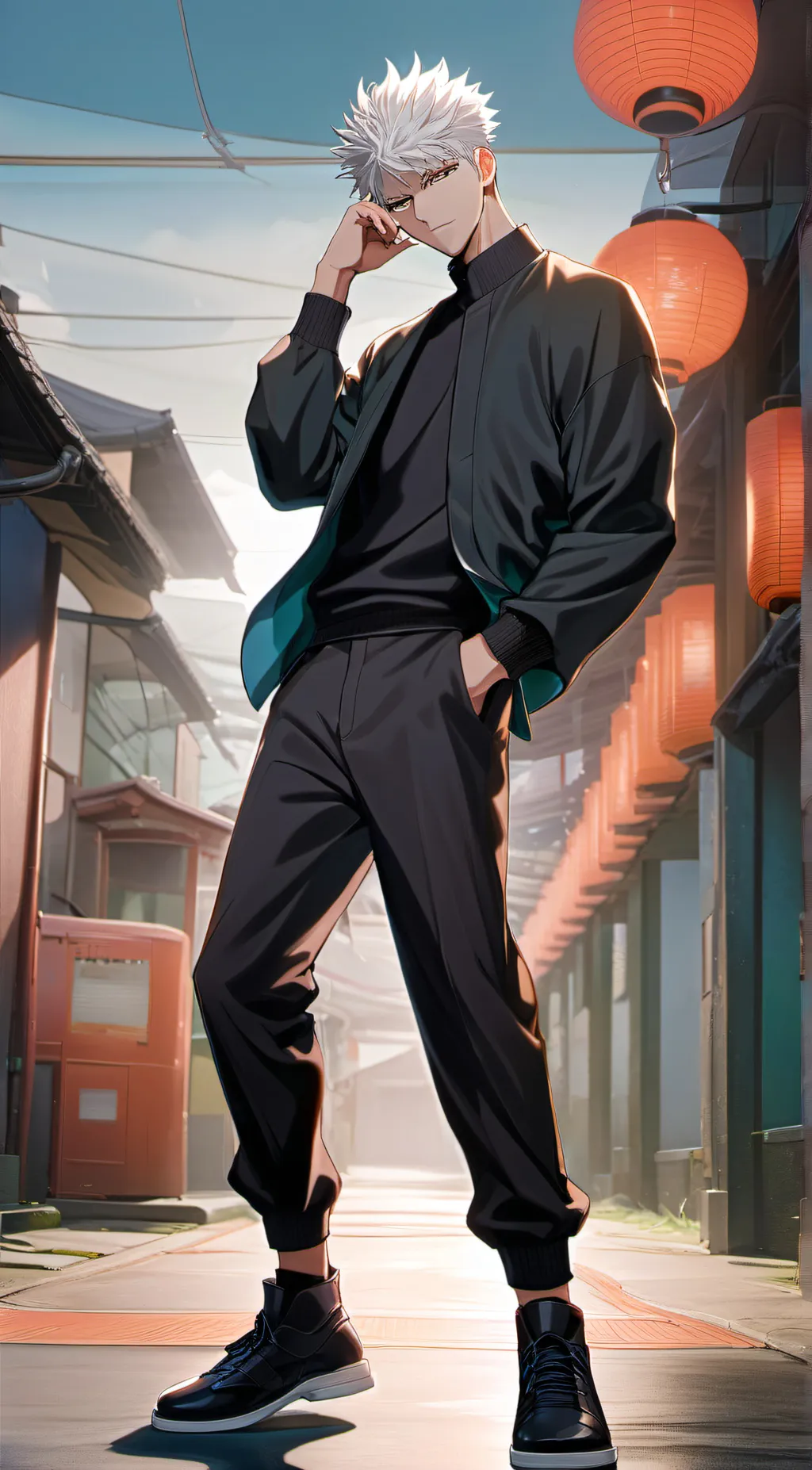 ai character: gojo satoru background