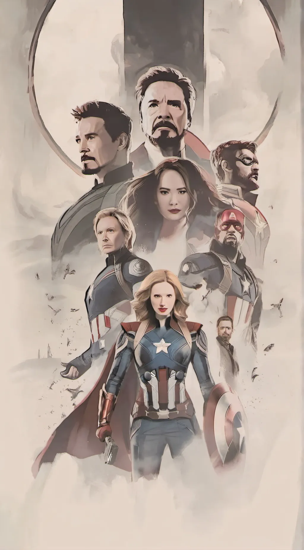 ai character: Avengers (stones) background