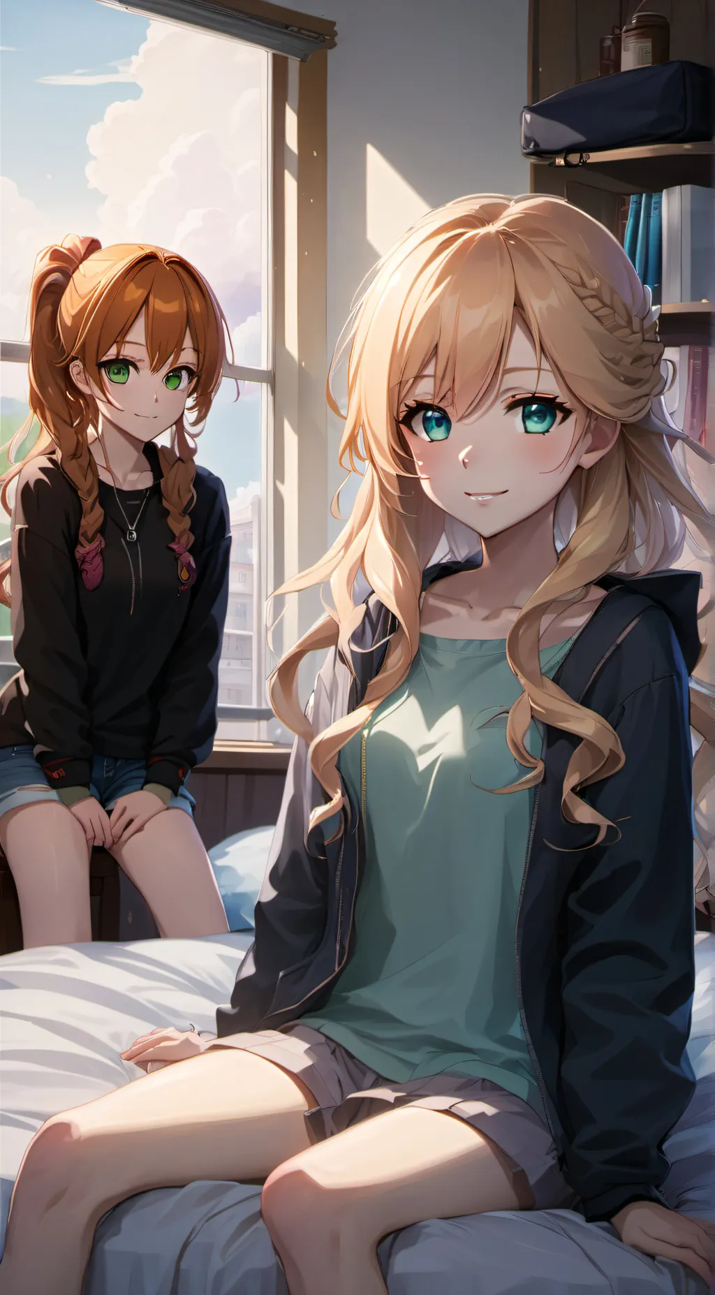 ai character: Amy and Megan background