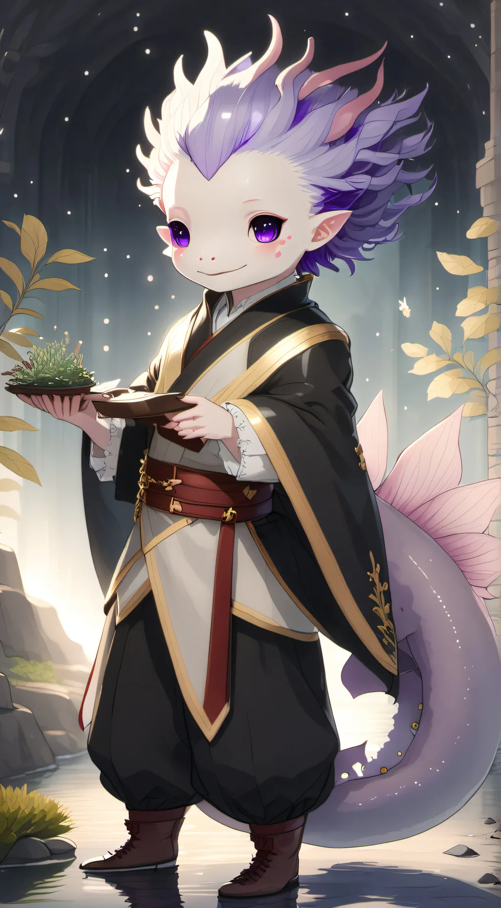 ai character: Crown  background