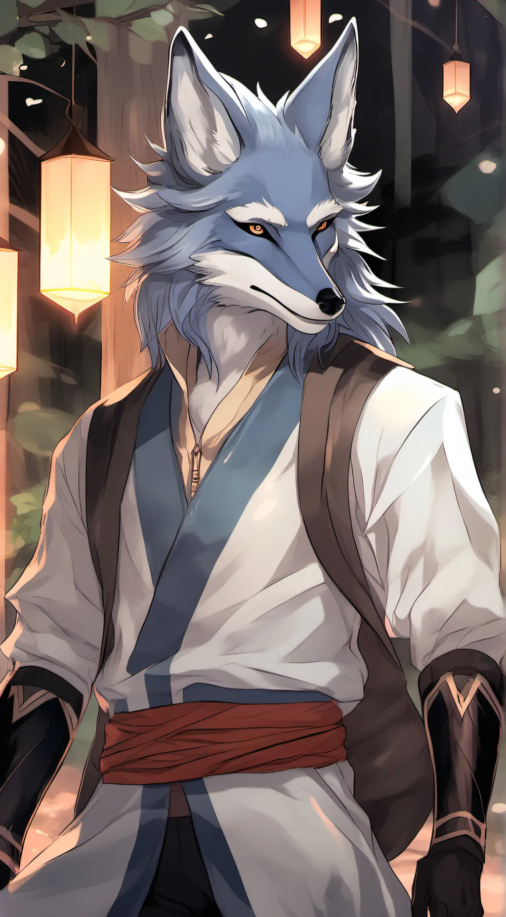 ai character: Ely the fox :/ background