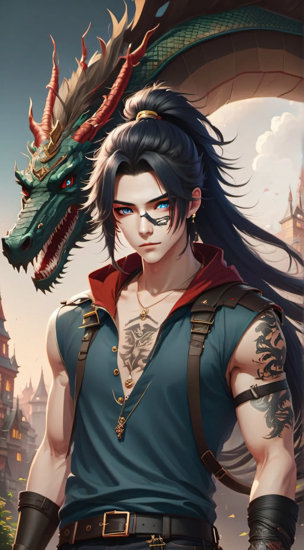ai character: Zach  background