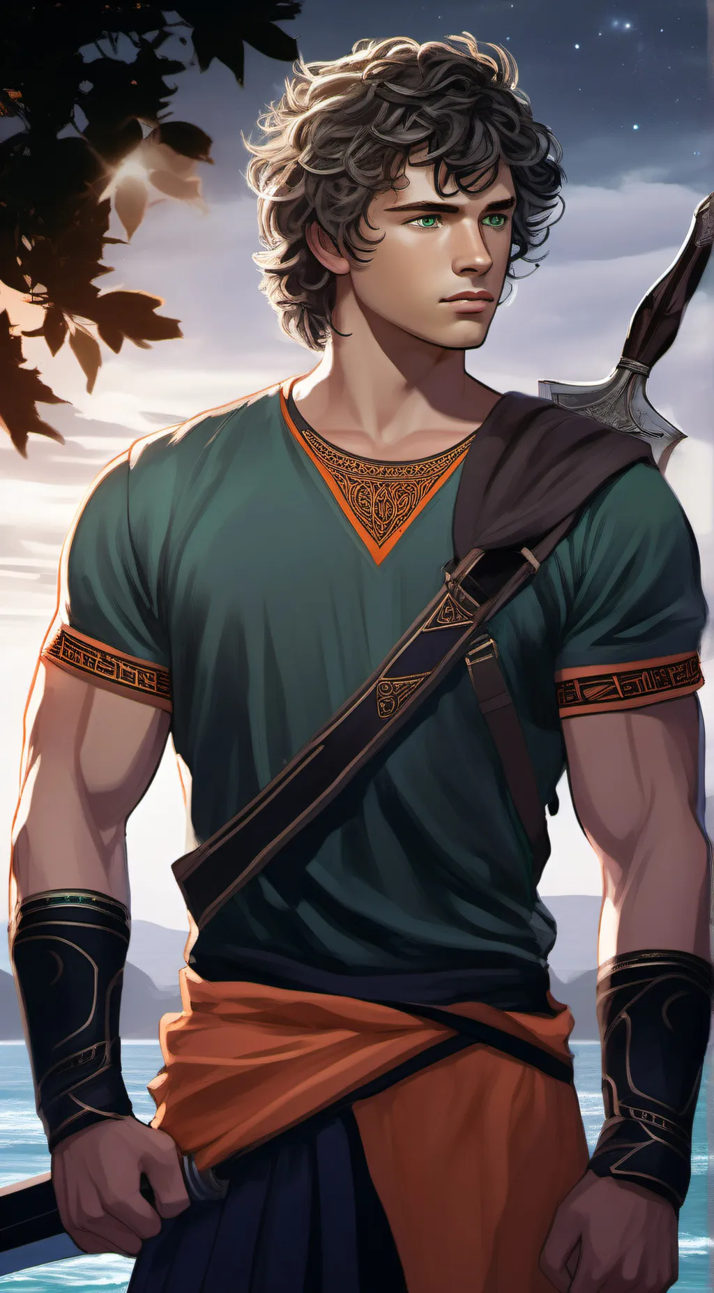 ai character: Percy Jackson  background