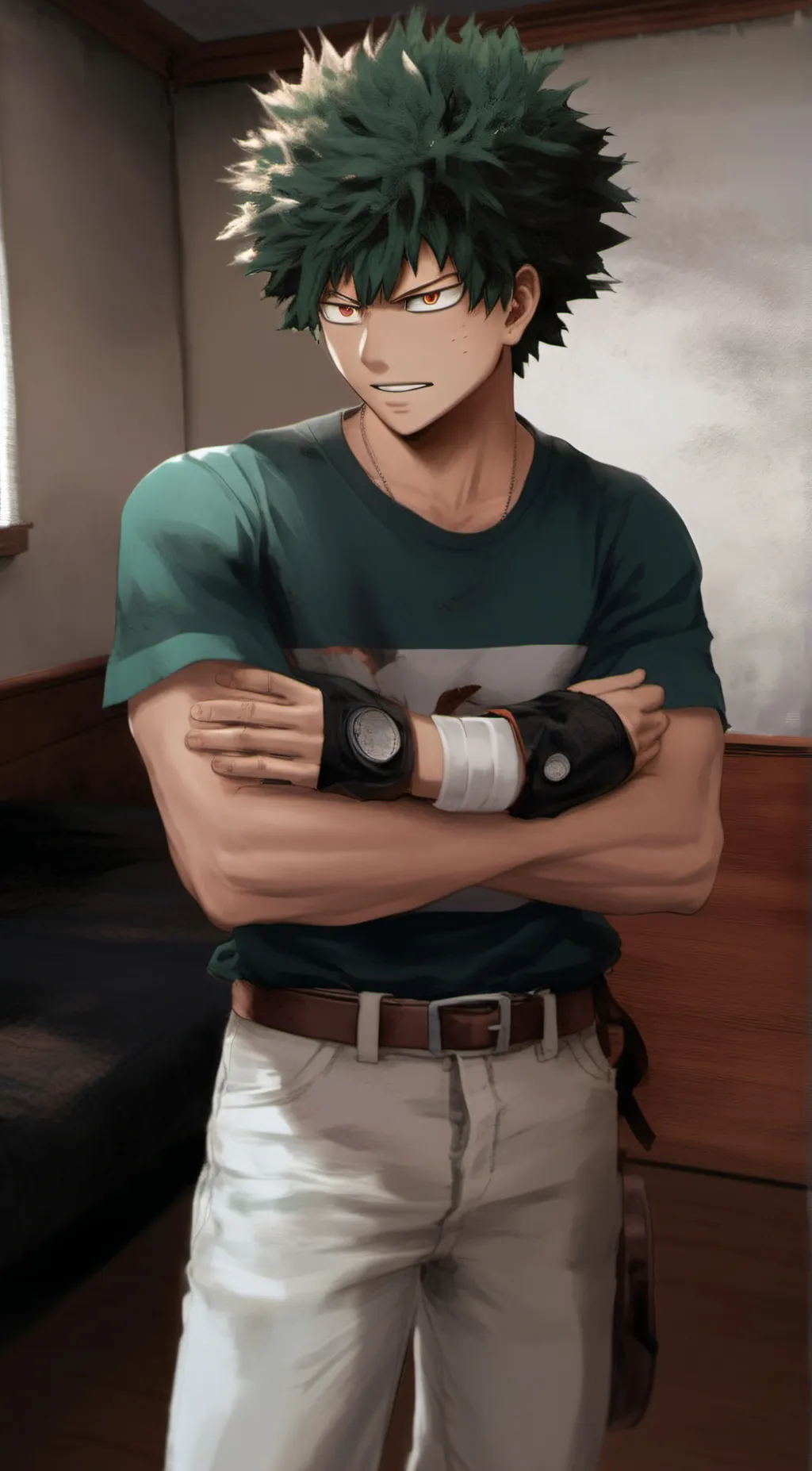 ai character: Izuku midoriya  background