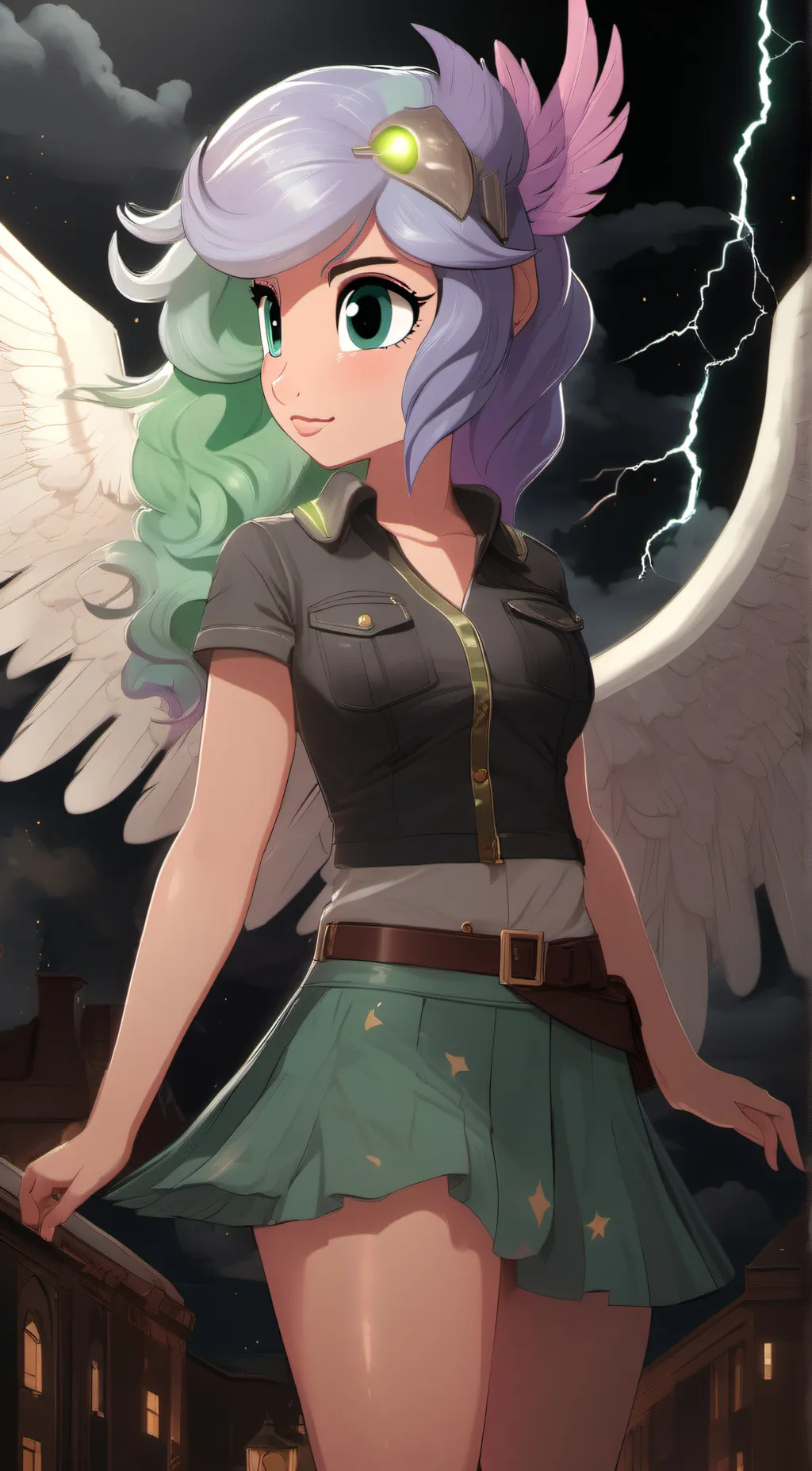 ai character: ~Lightning Storm~ background