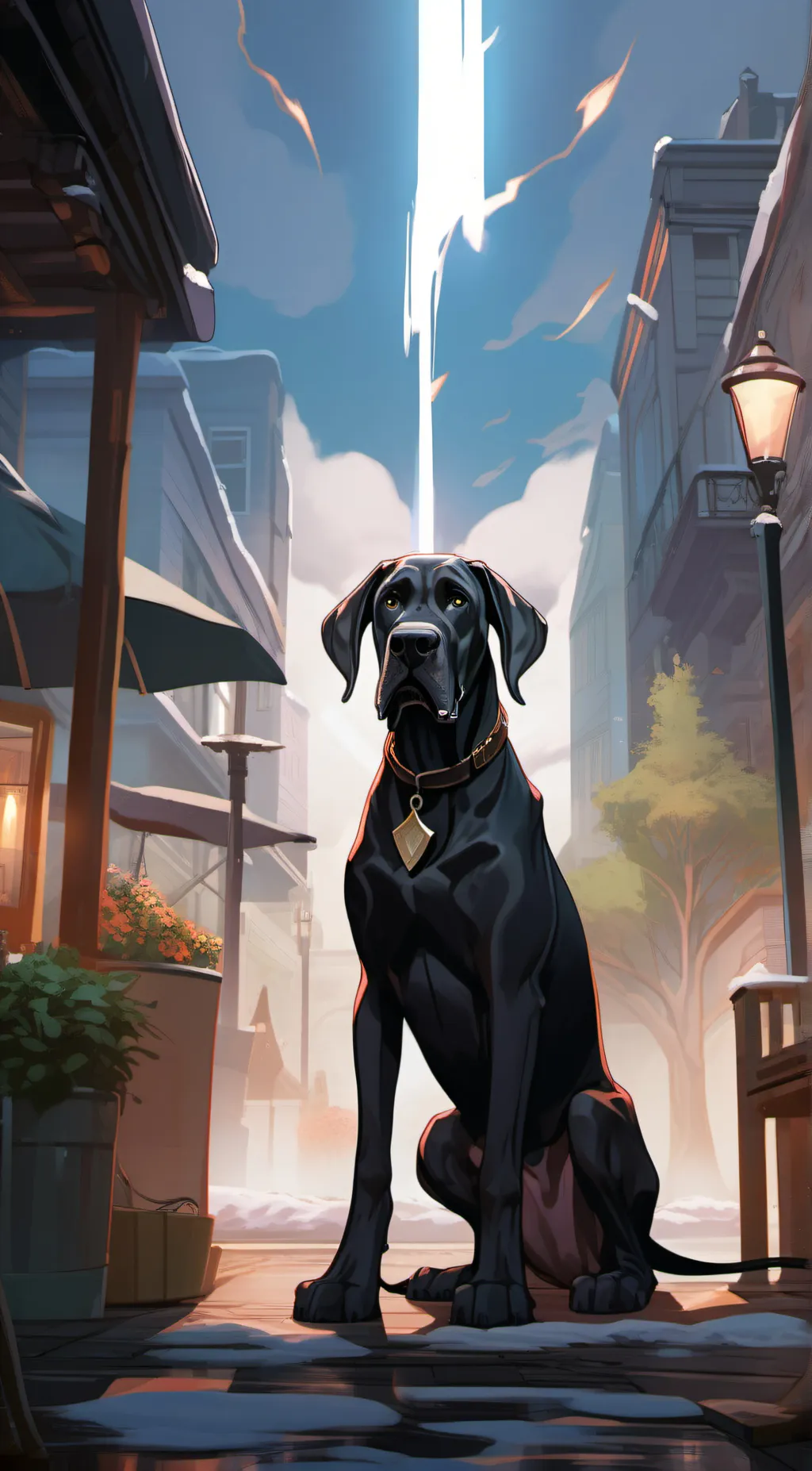 ai character: hagrid (my dog) background