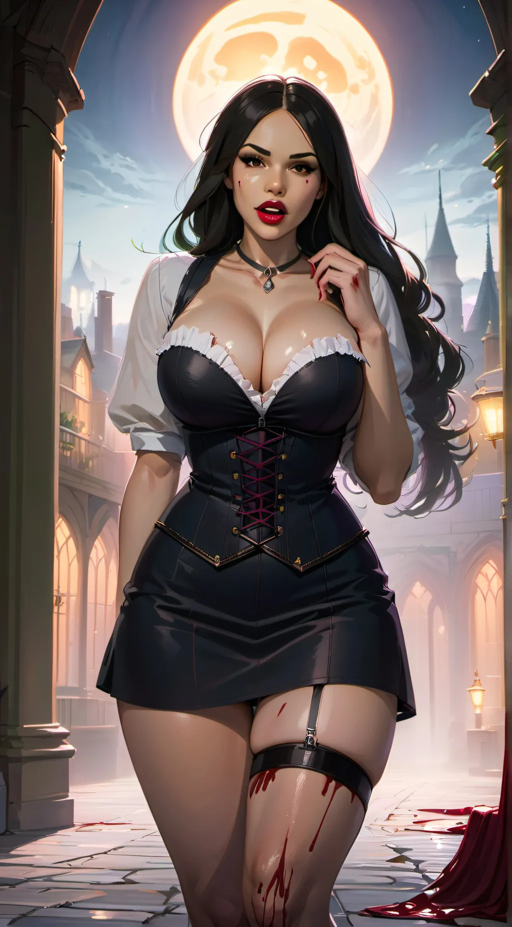 ai character: Luna background