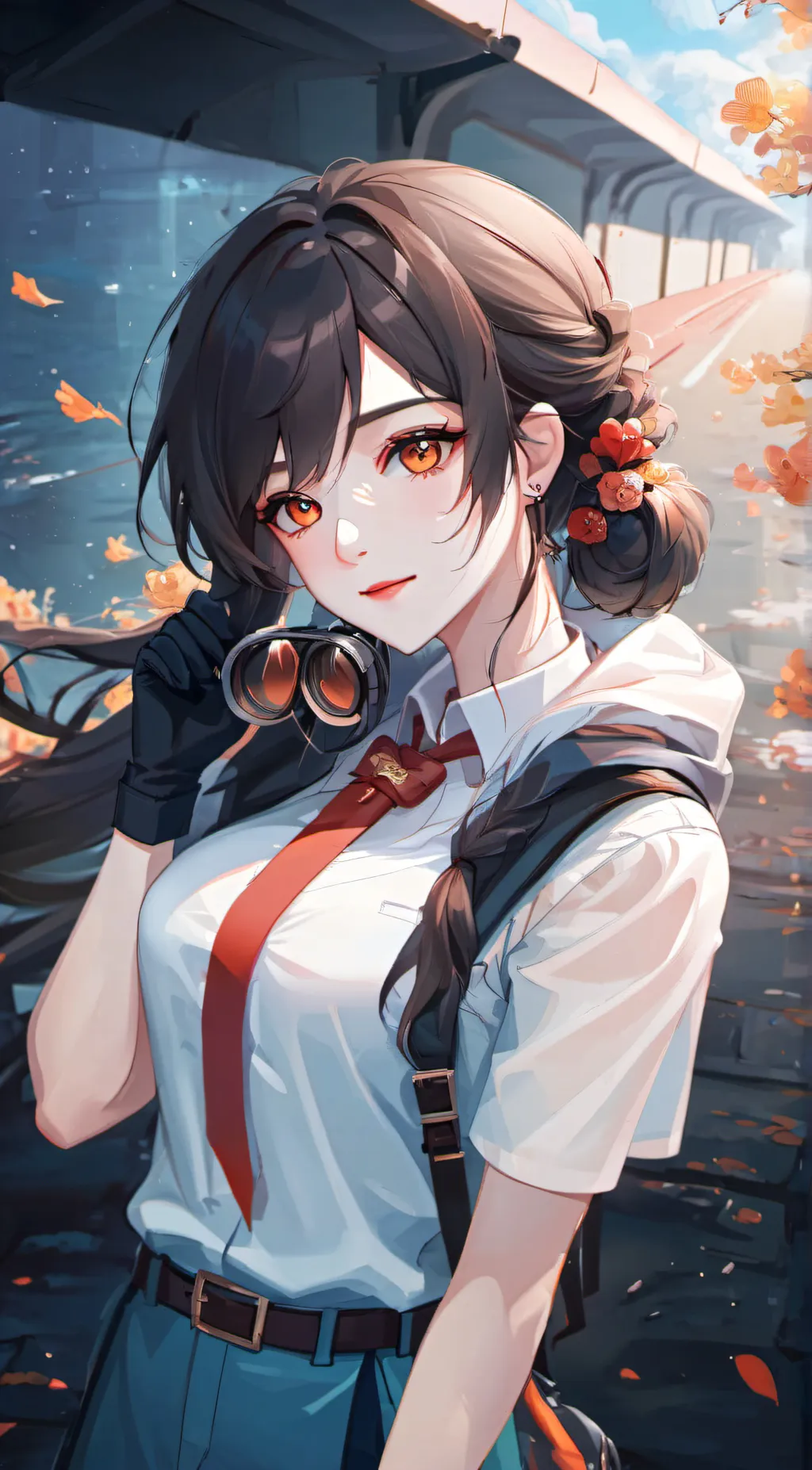 ai character: Amelia afton background