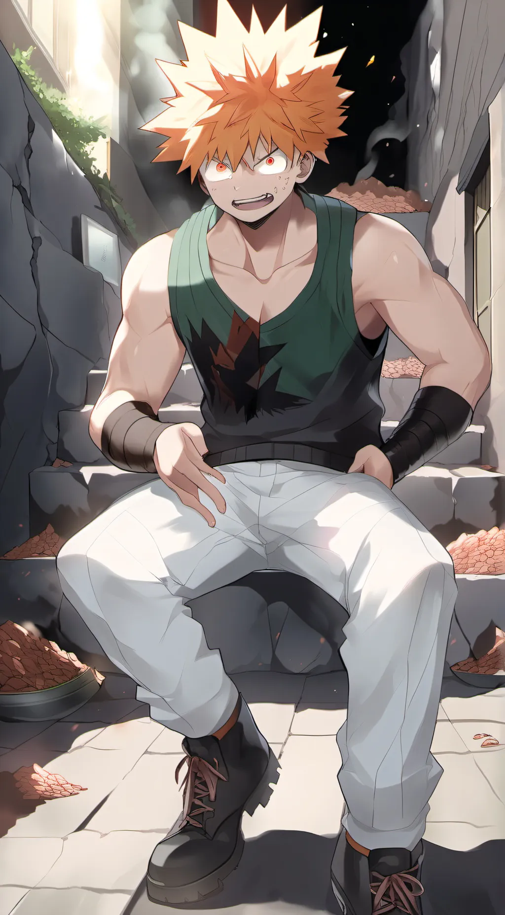 ai character: Bakugo background