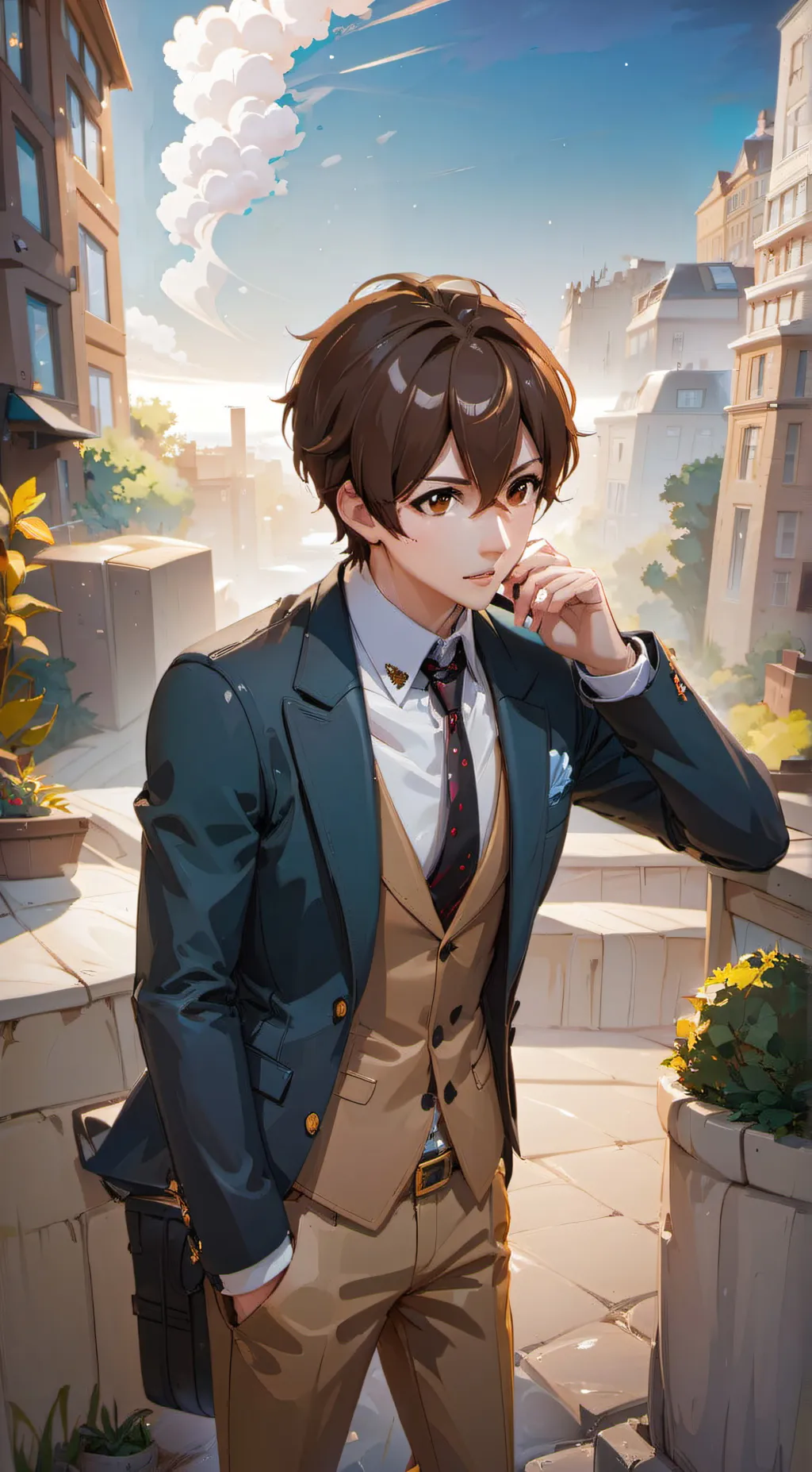 ai character: Asher  background
