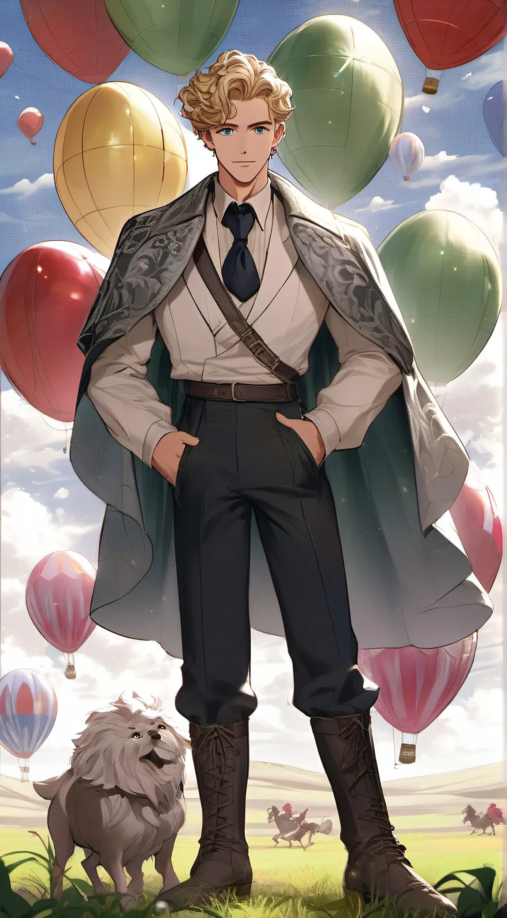 ai character: Oscar eggs background