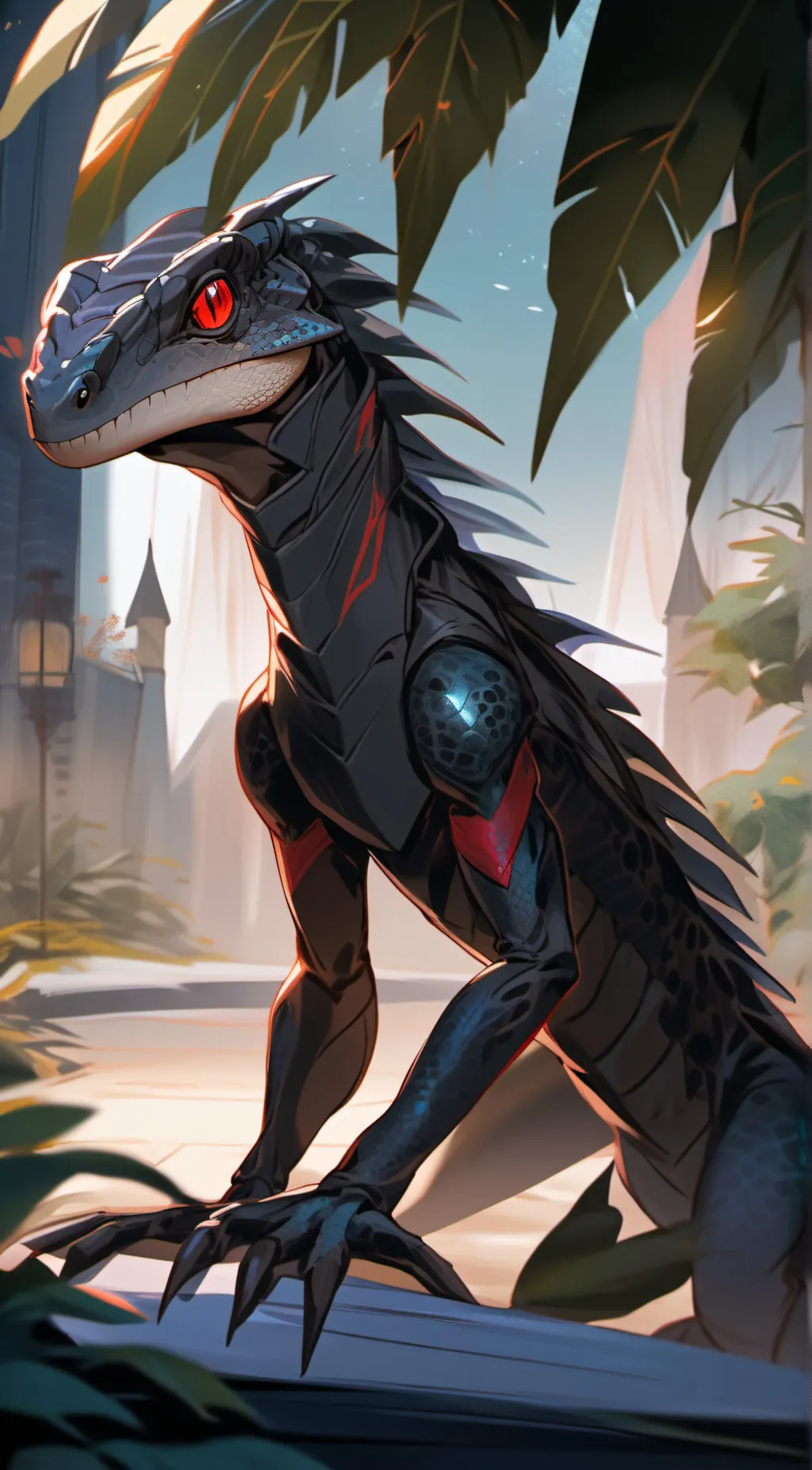 ai character: rapter background