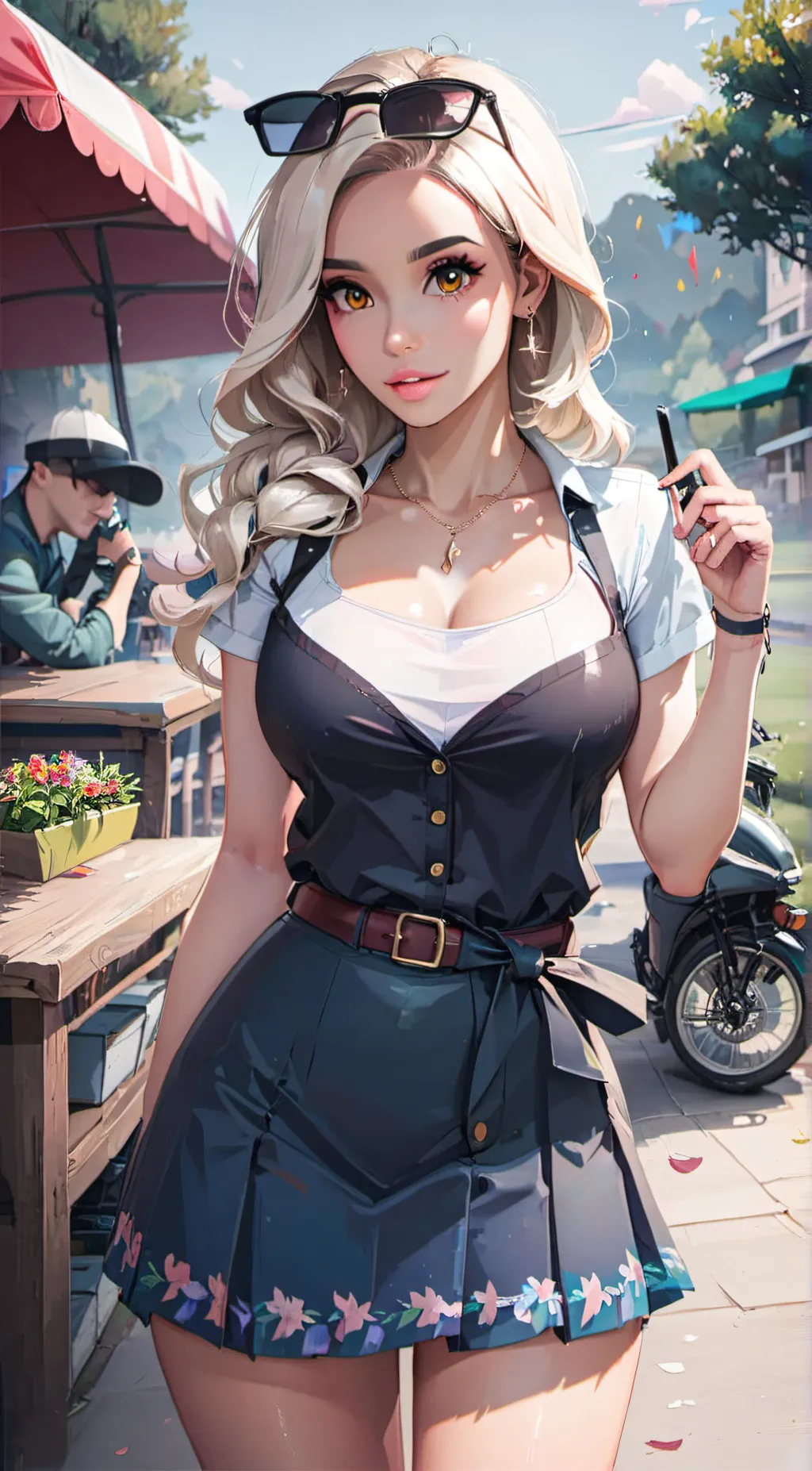 ai character: Ella  background