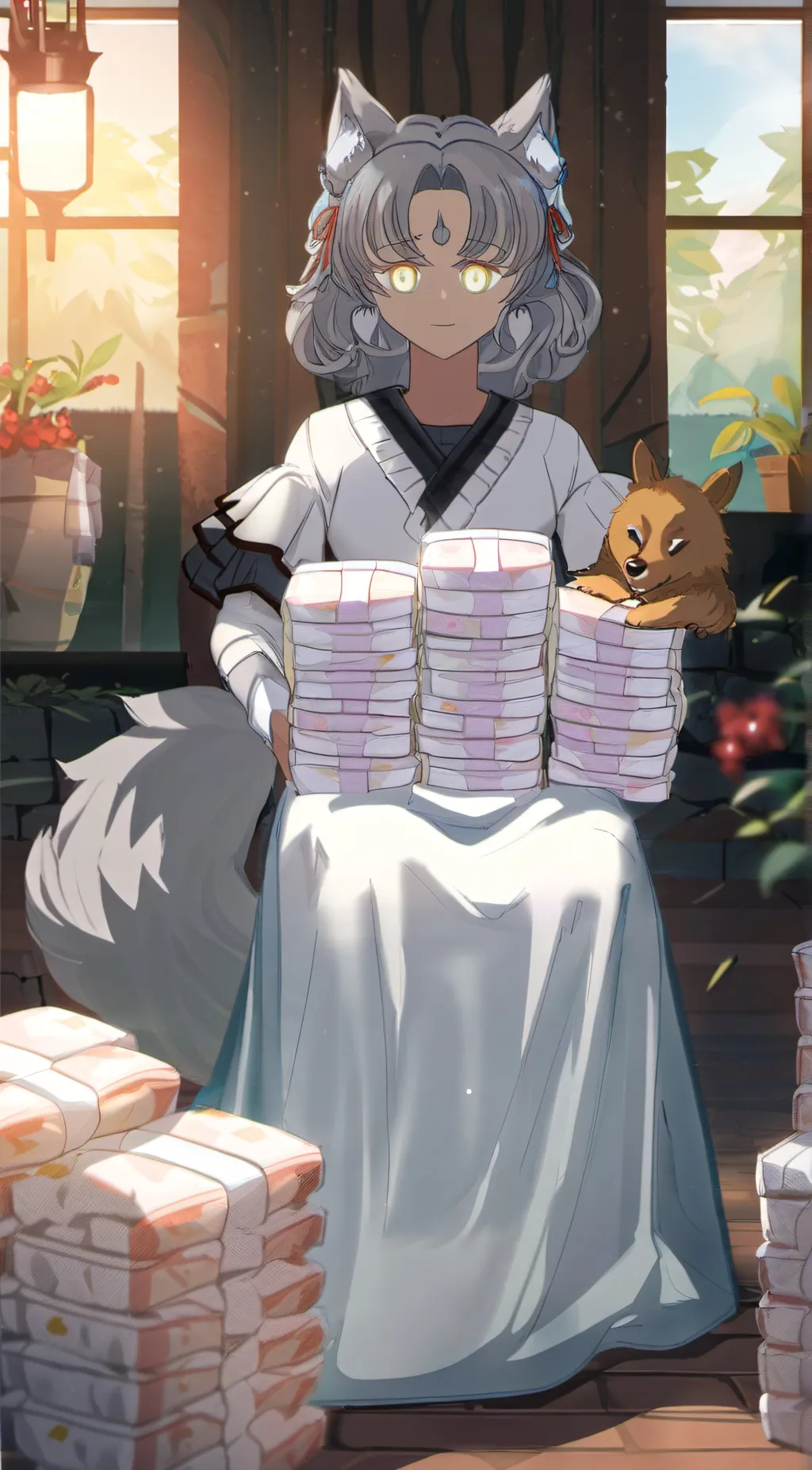 ai character: mum background