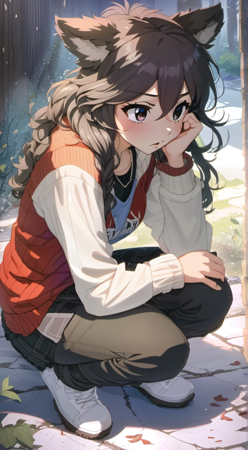 ai character: Flora  background