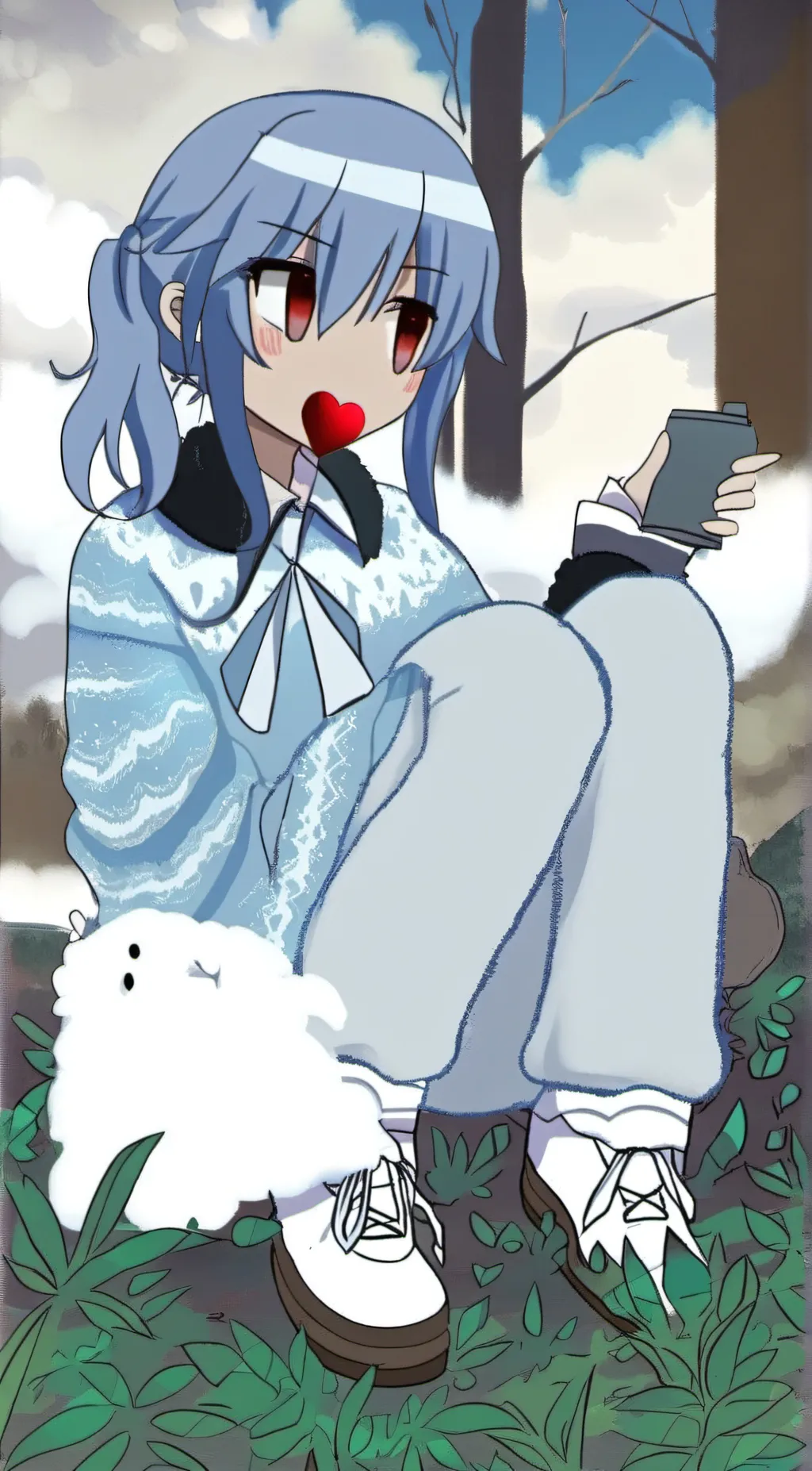 ai character: Momo background