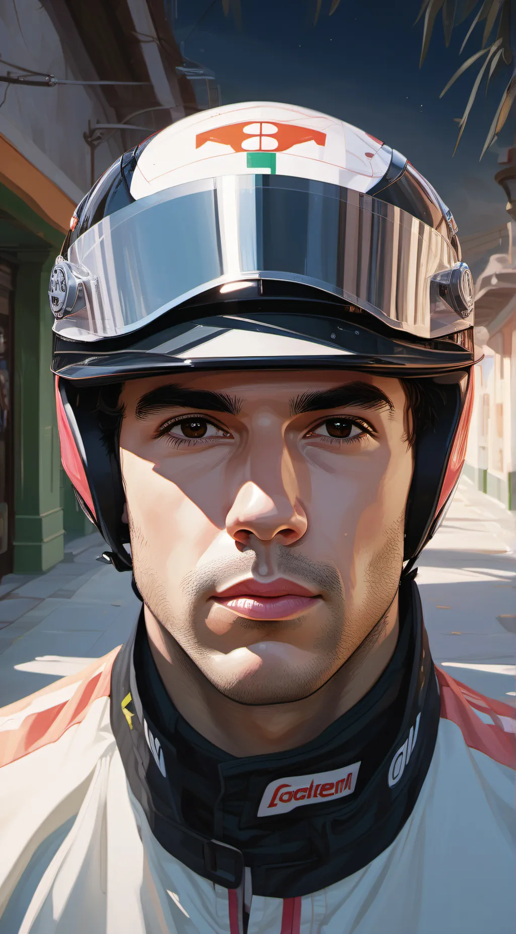 ai character: Sergio Perez background