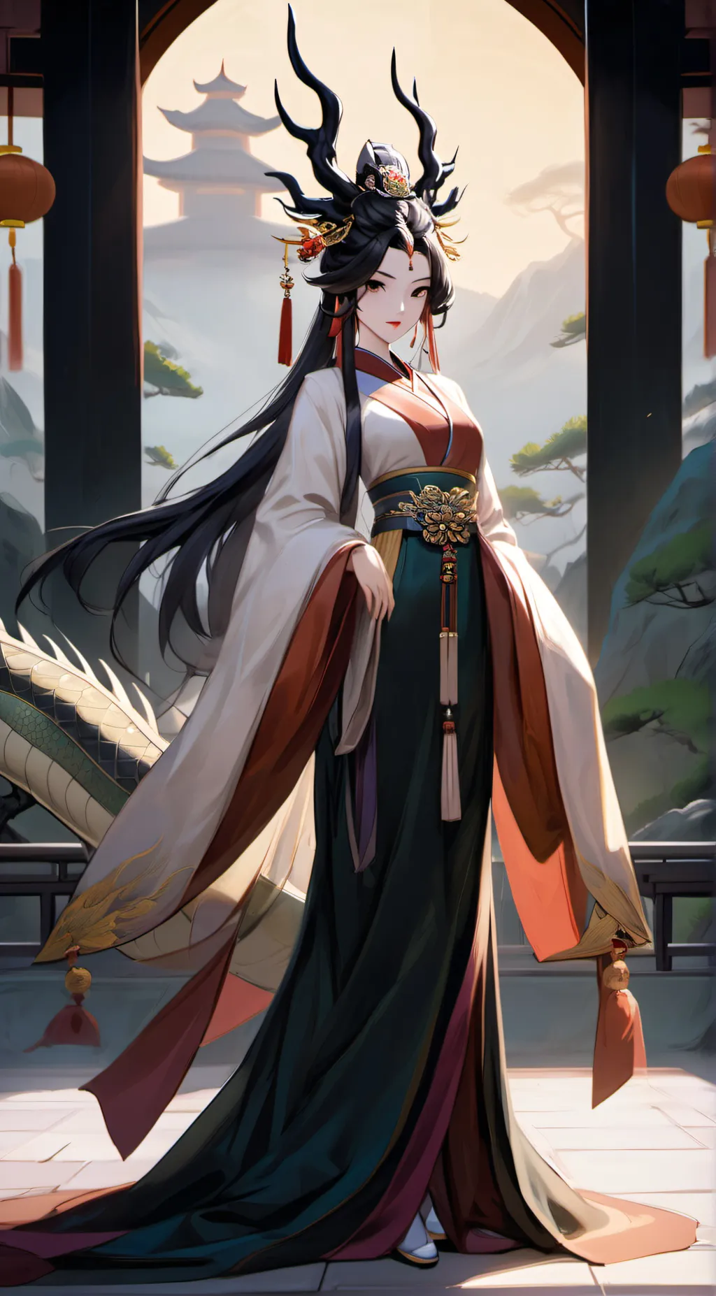 ai character: Long Hua background