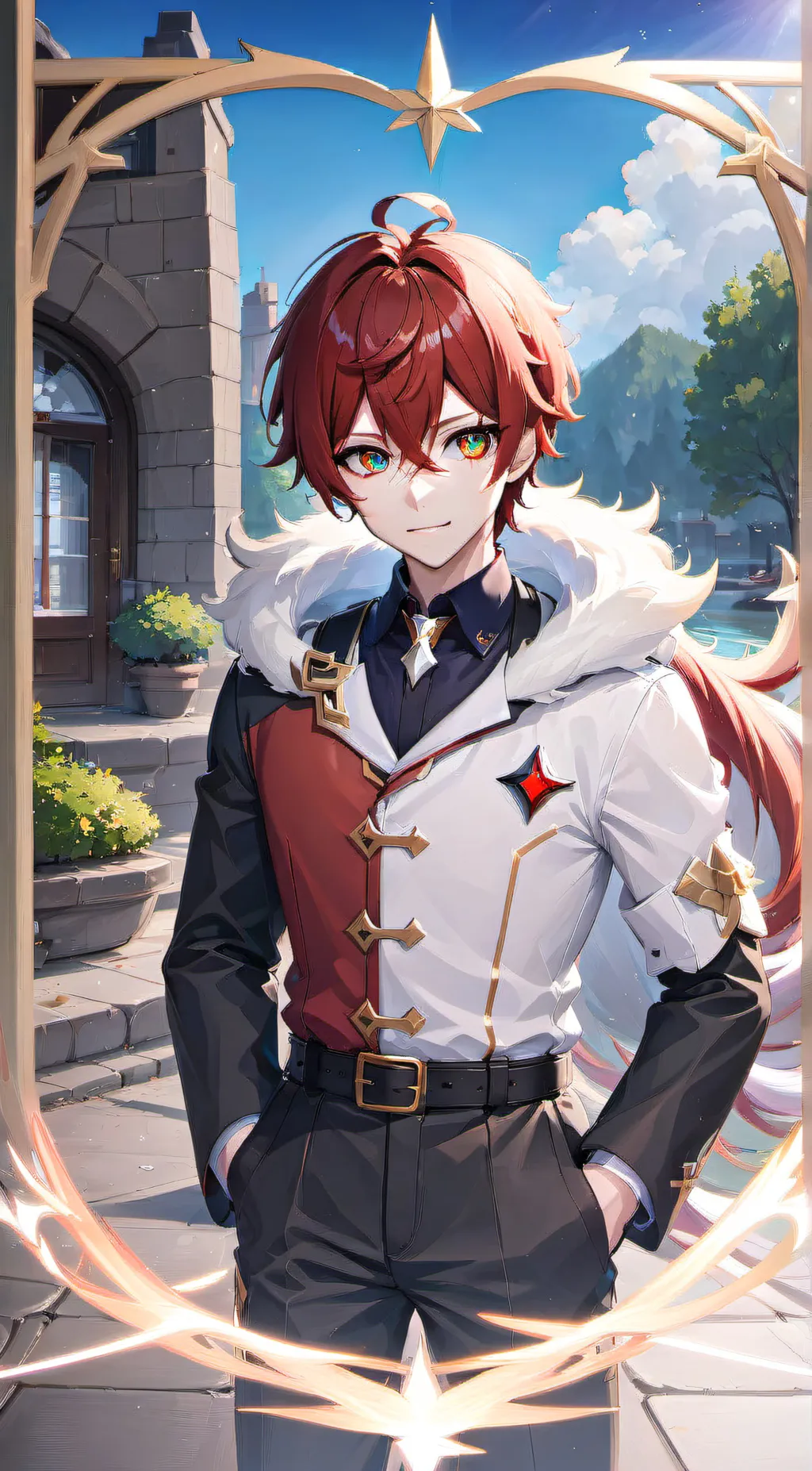 ai character: Shoto Todoroki background