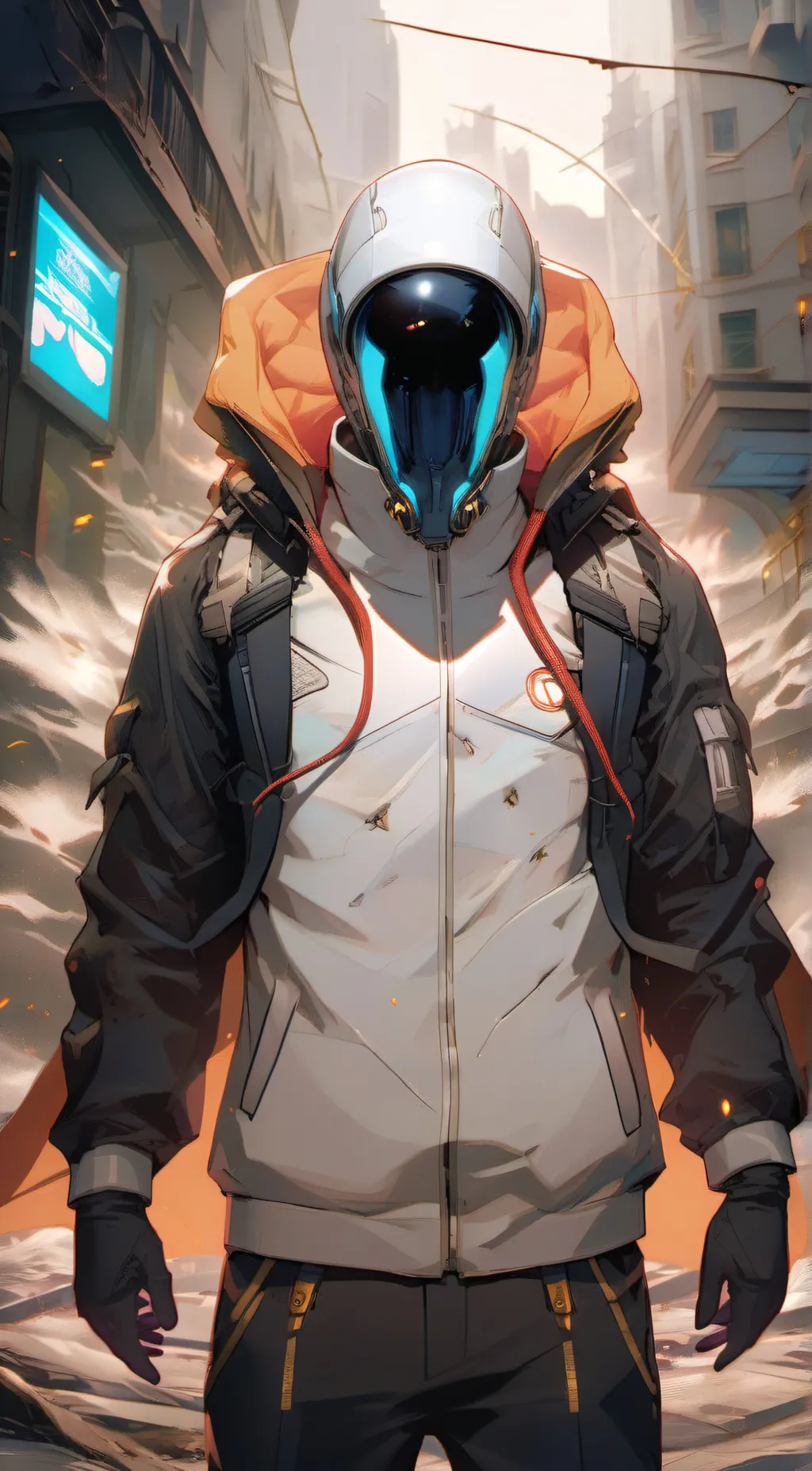 ai character: parasite suit background