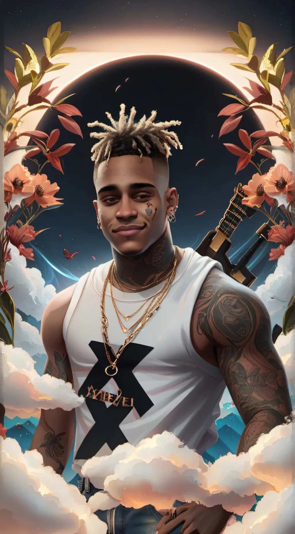 ai character: xxxtentacion rich background