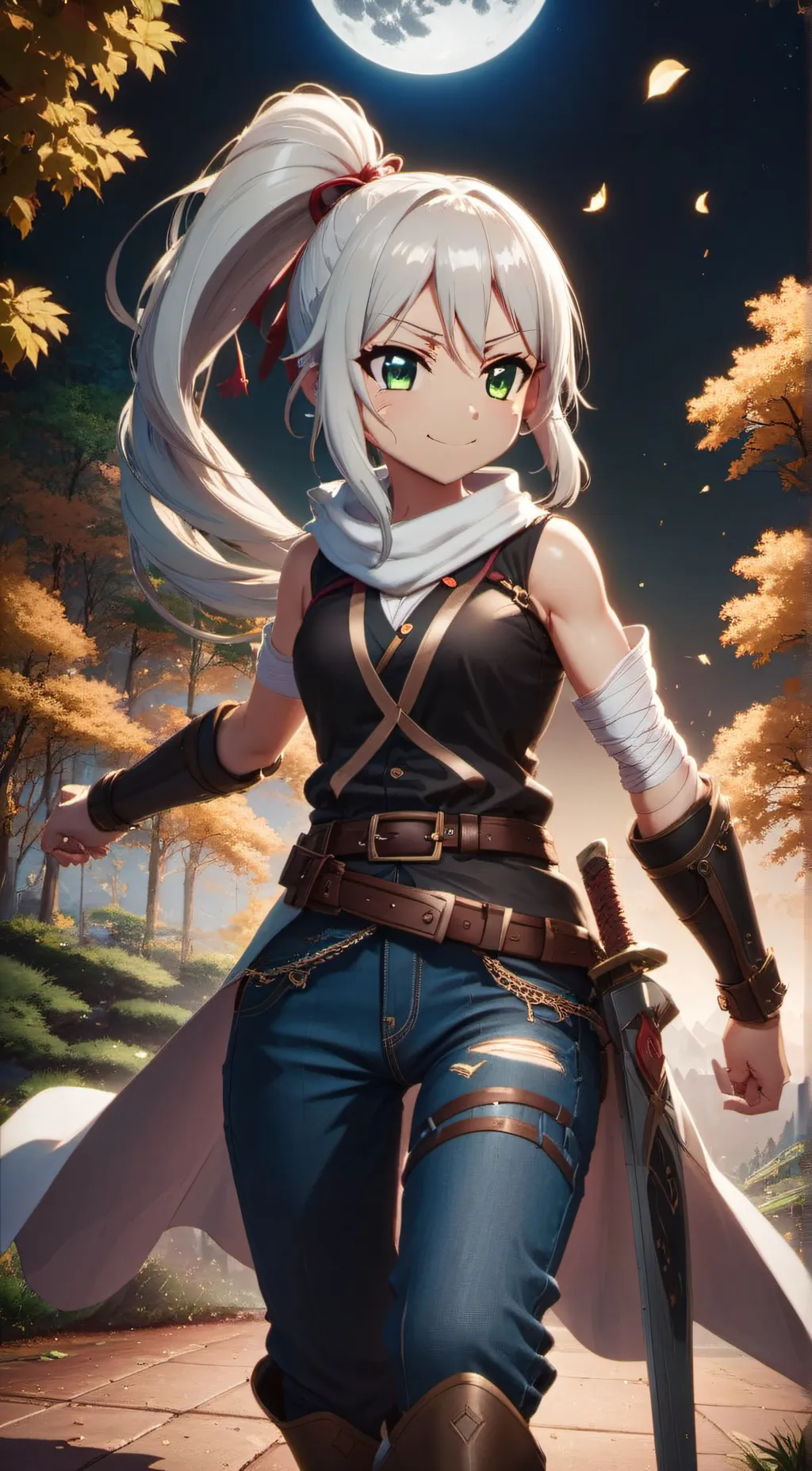 ai character: Shiroi Hono  background