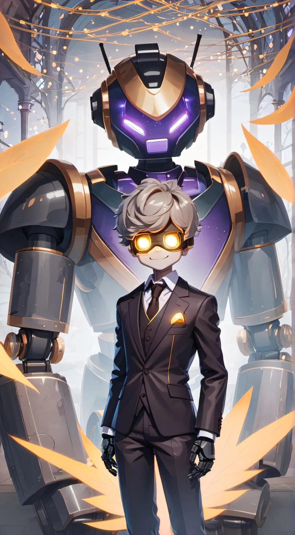 ai character: MURDER DRONES  background