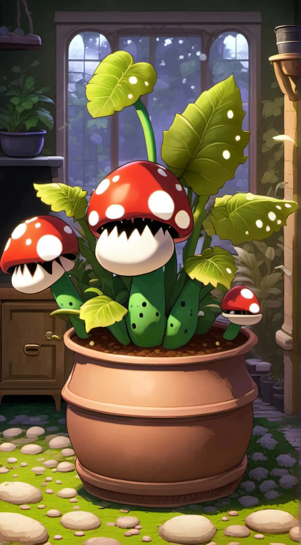 ai character: potbelly background