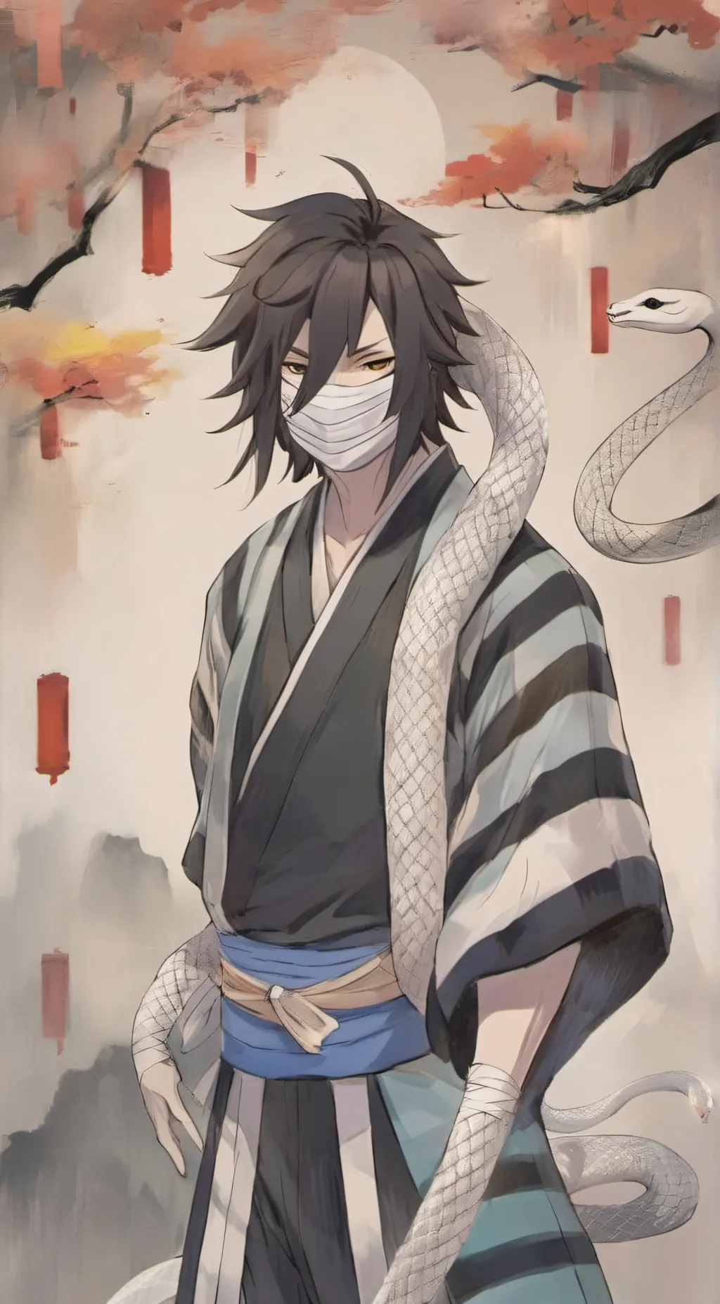 ai character: Demon slayer background