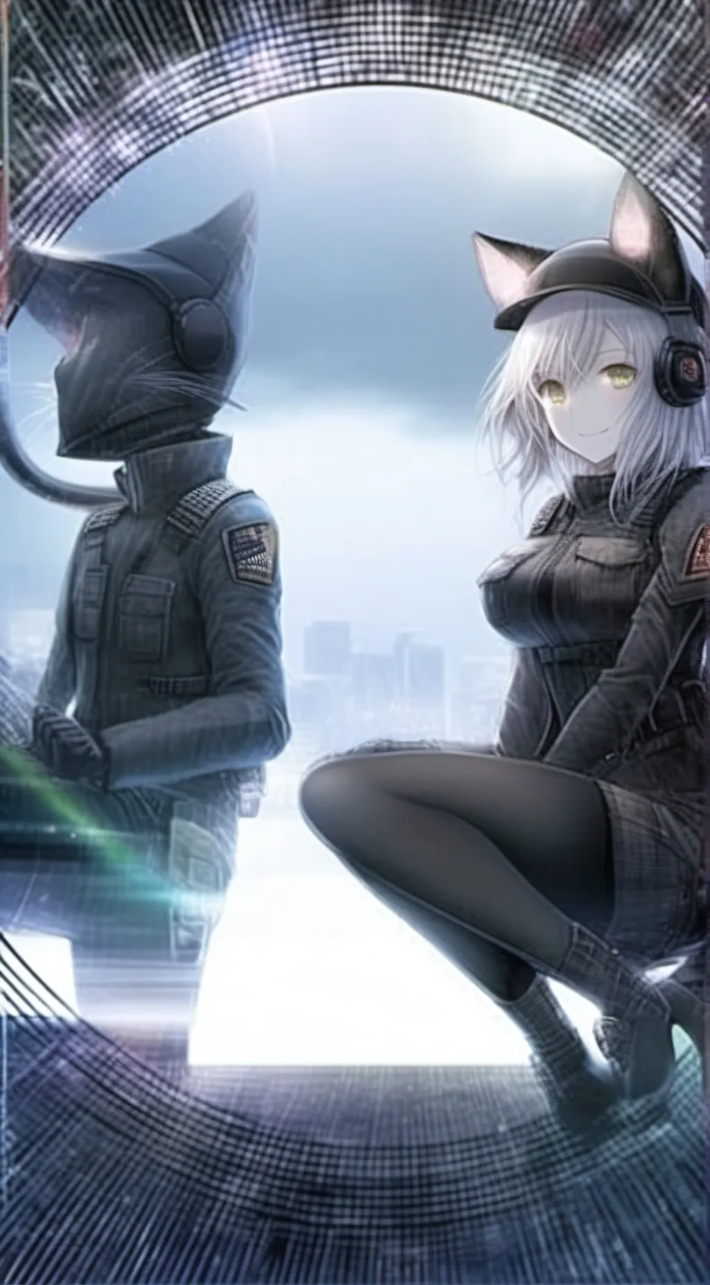 ai character: Schwarz  background