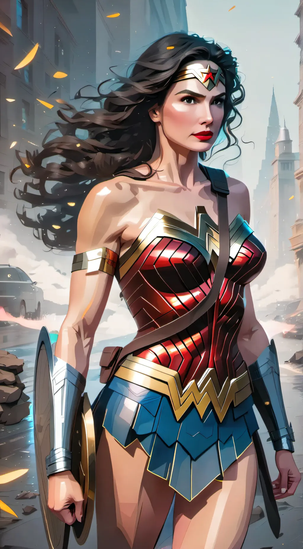 ai character: Diana Prince background