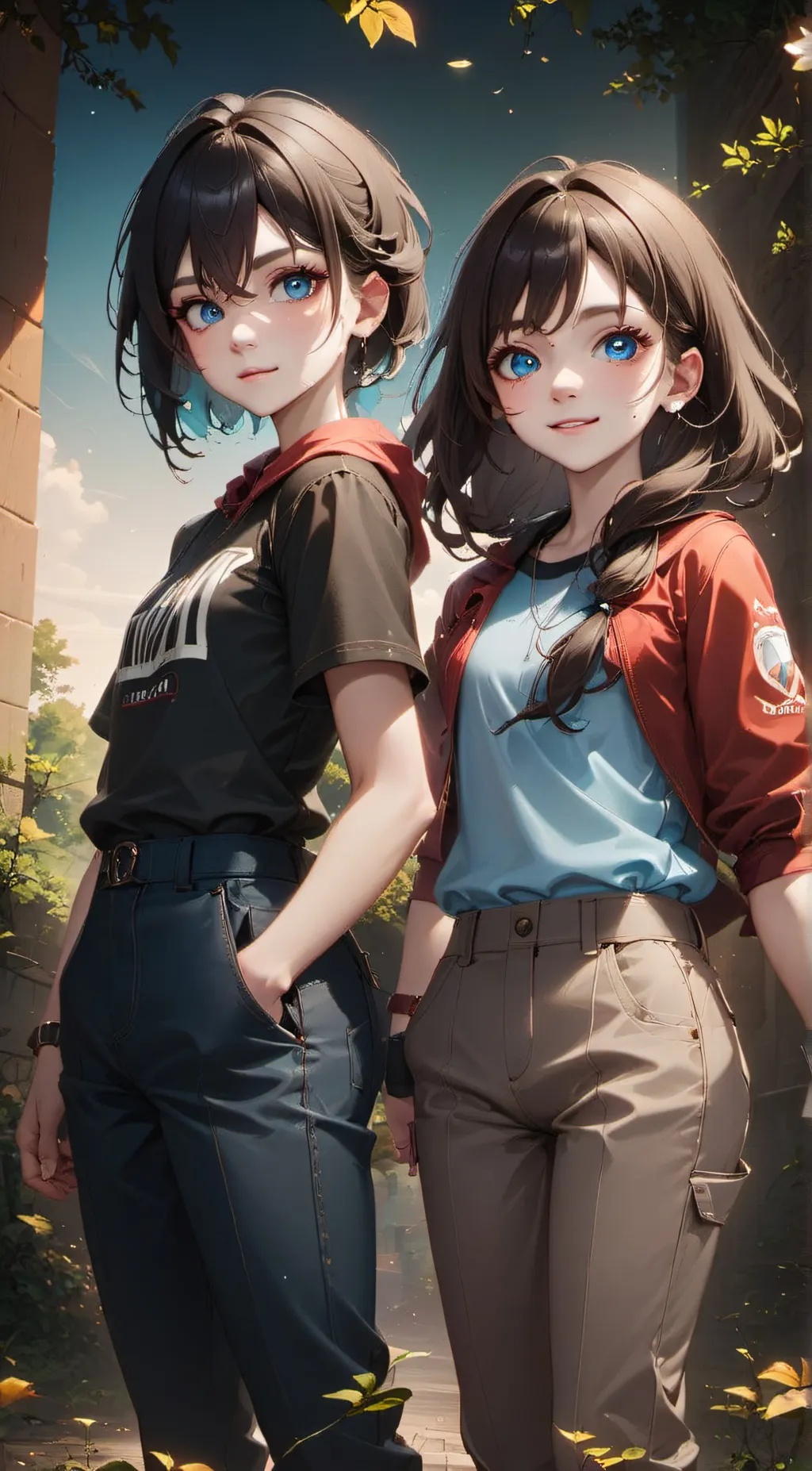 ai character: Olivia and Oli background