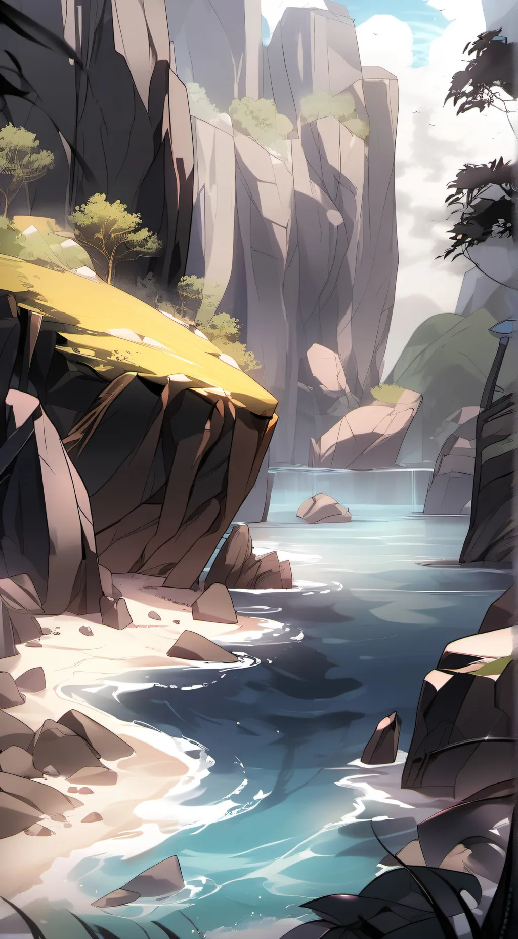 ai character: The Oceani river background