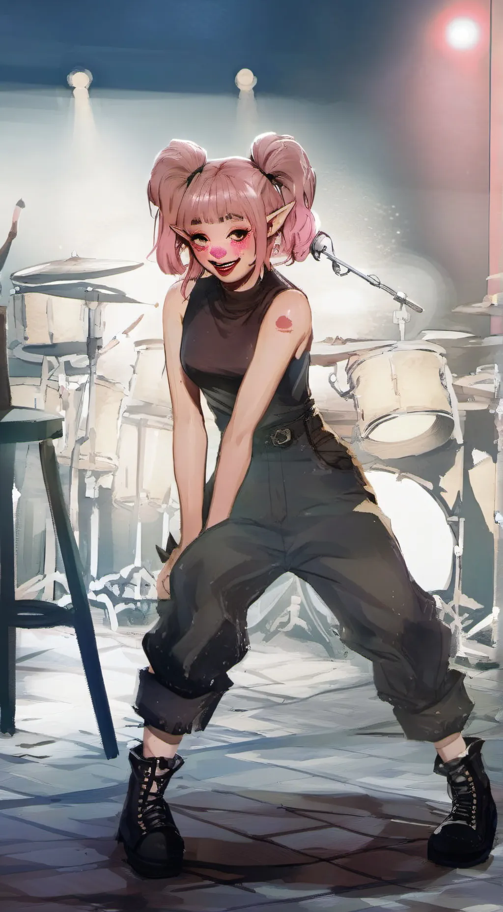 ai character: Melanie & Verde background