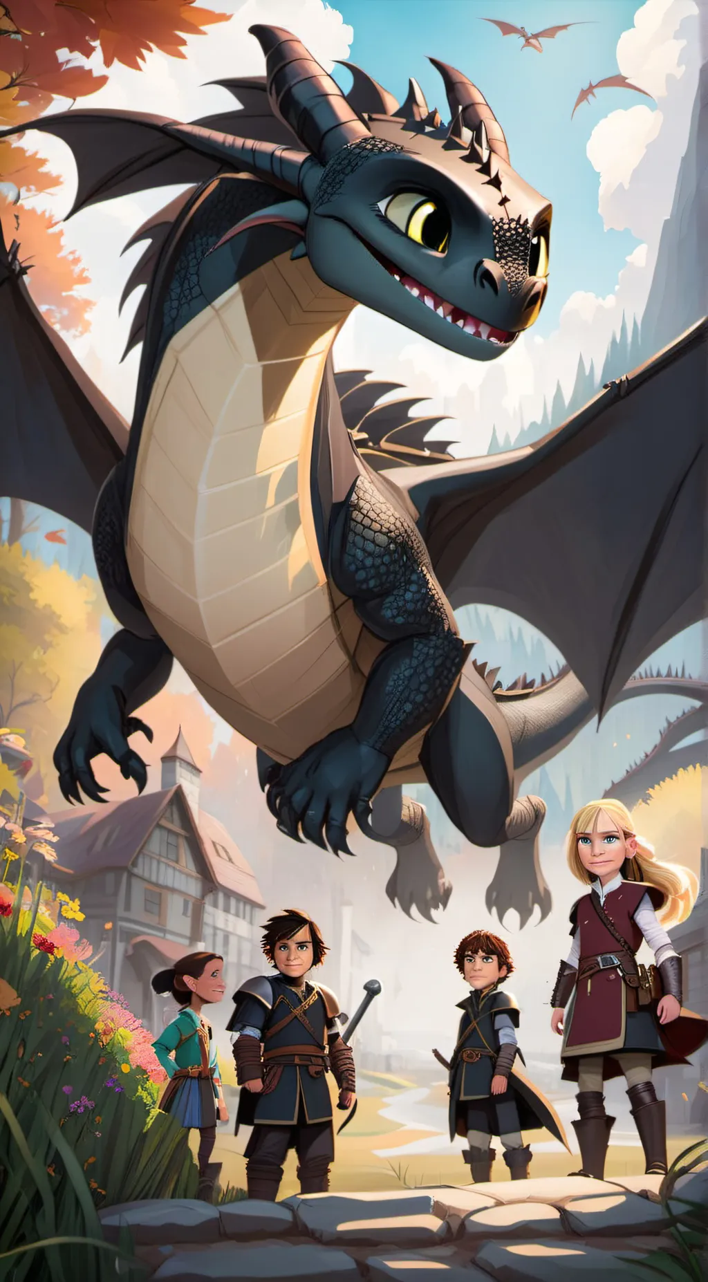 ai character: Toothless background