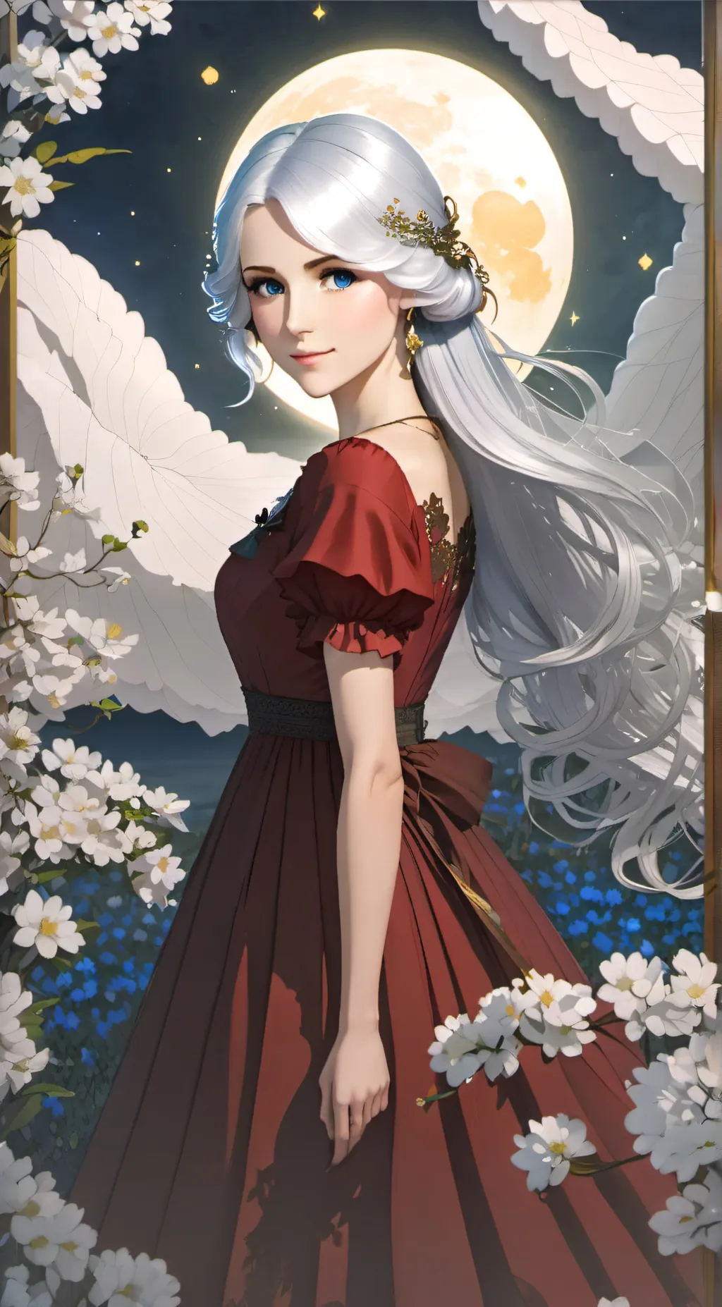 ai character: Aphrodite  background