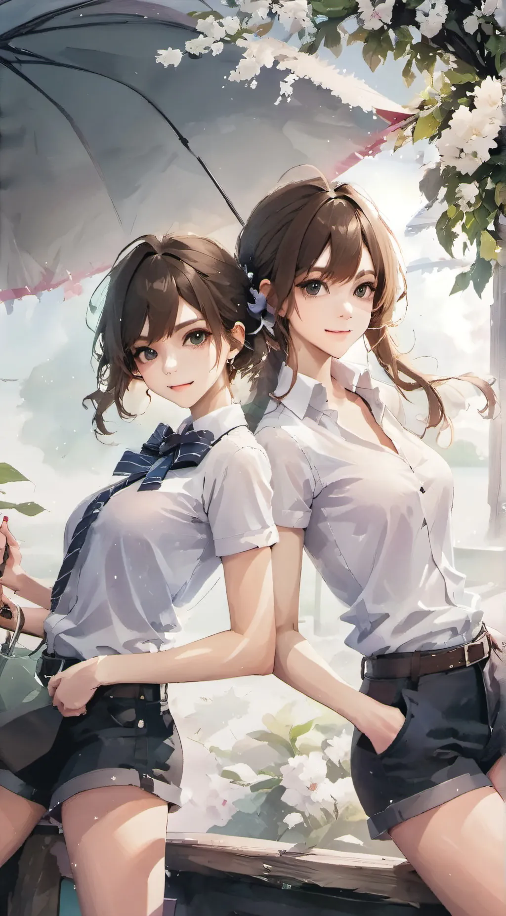 ai character: eve and evie background
