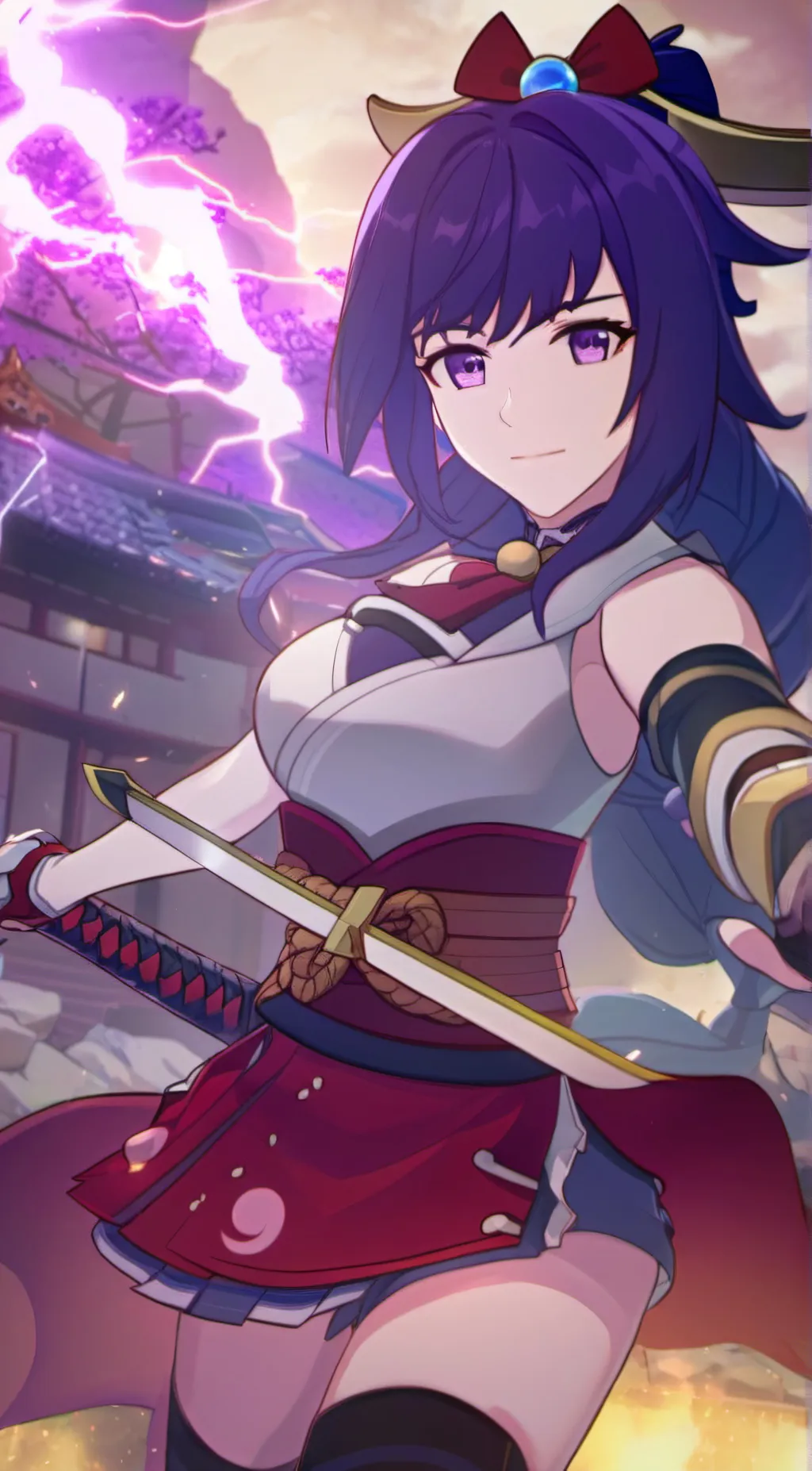 ai character: raiden shogun (yan background