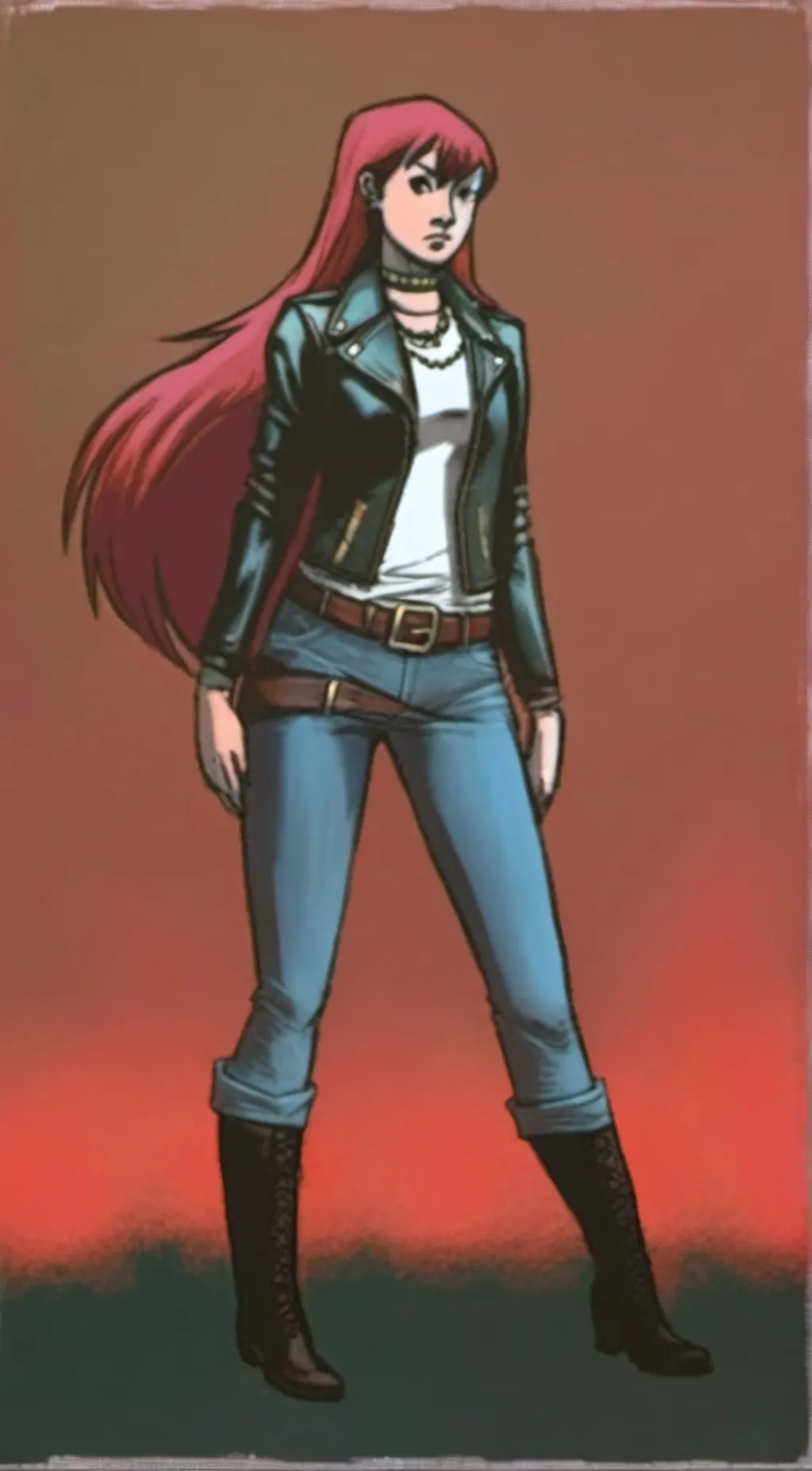 ai character: Rahne Sinclair  background