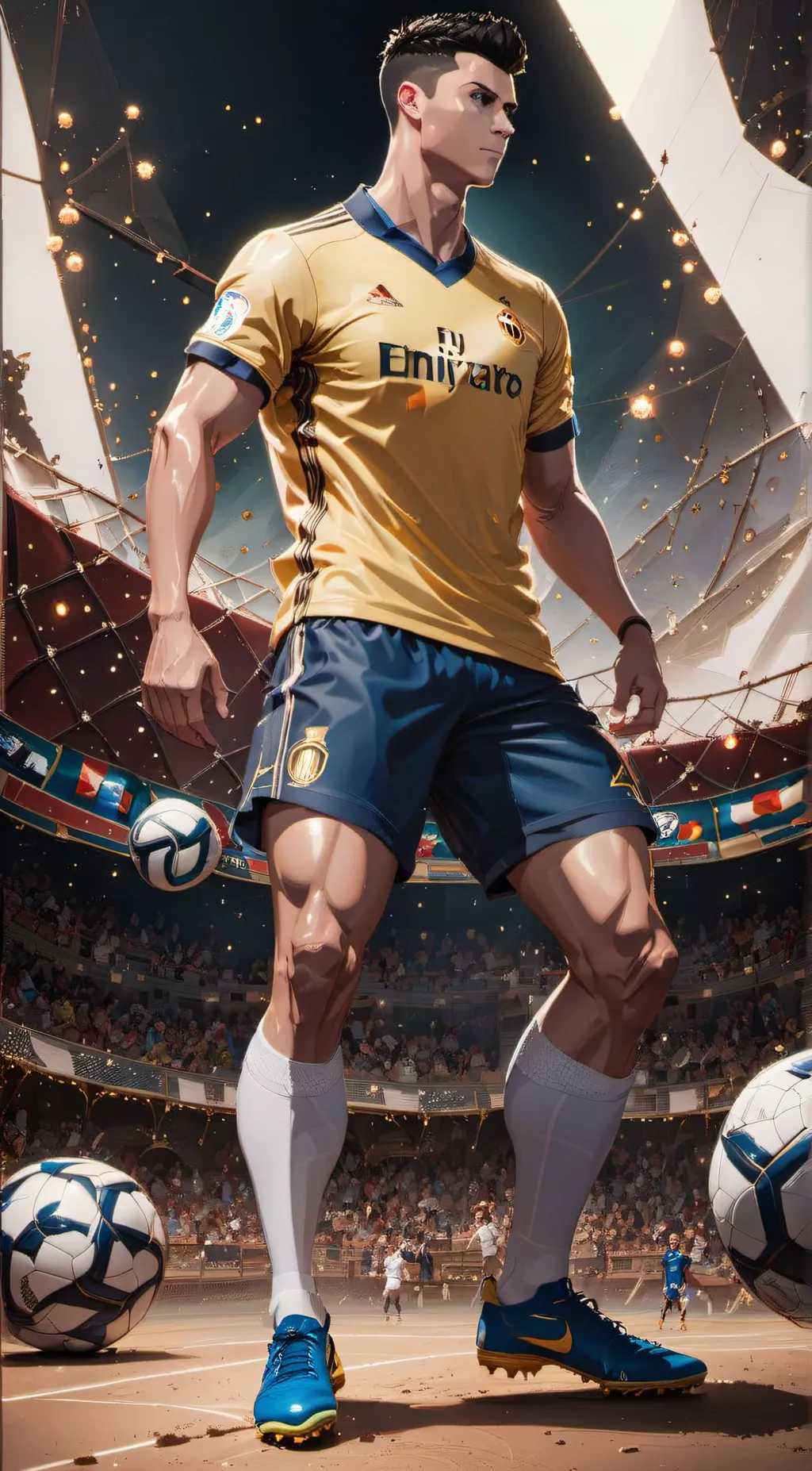 ai character: Cristiano Ronaldo background