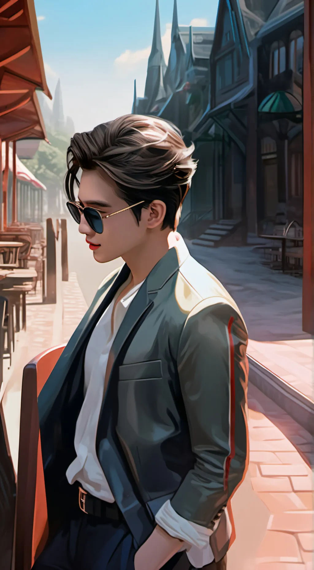 ai character: Zack  background