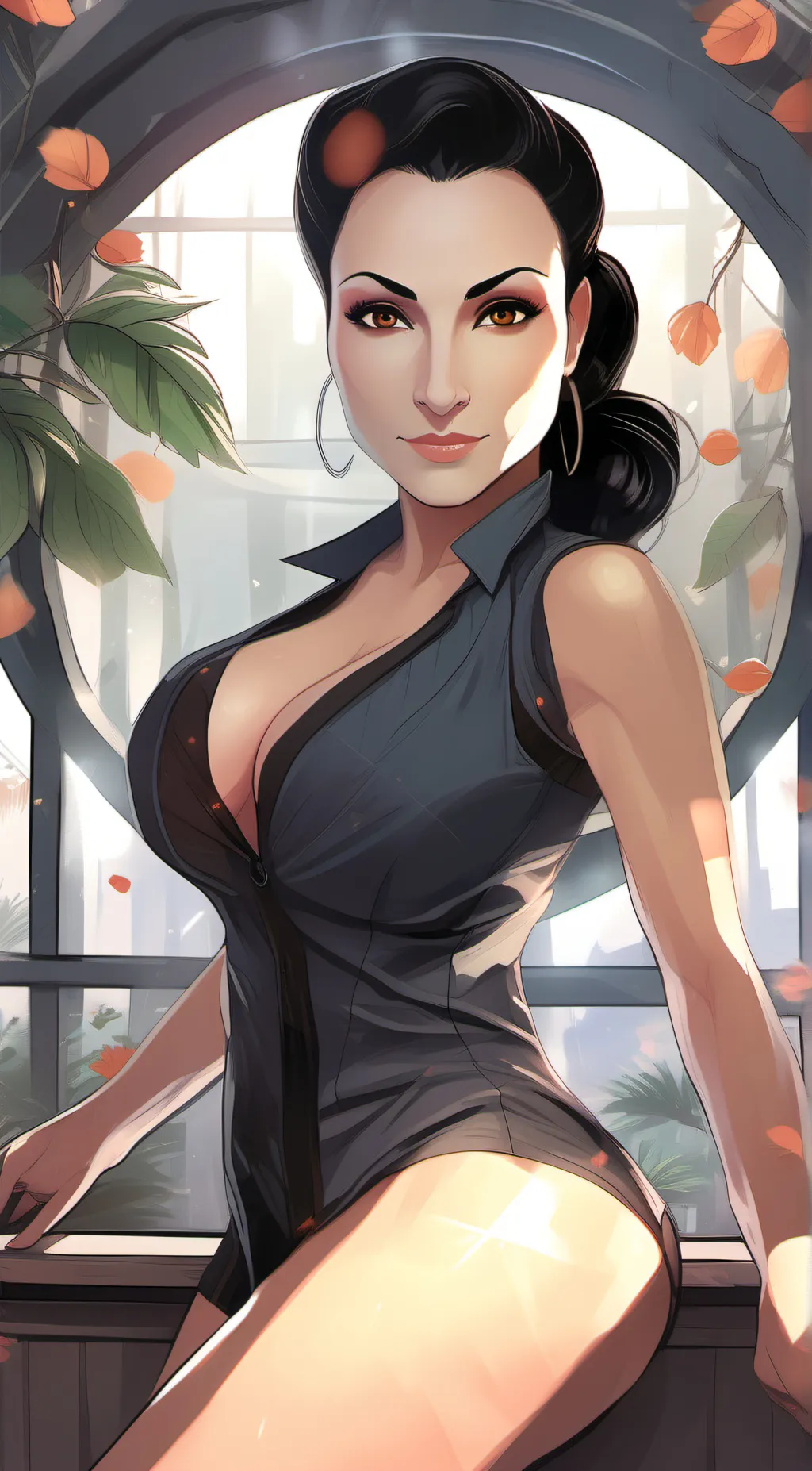 ai character: sexy mom background
