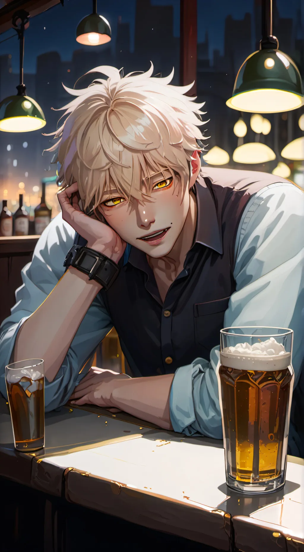 ai character: Calvin  background