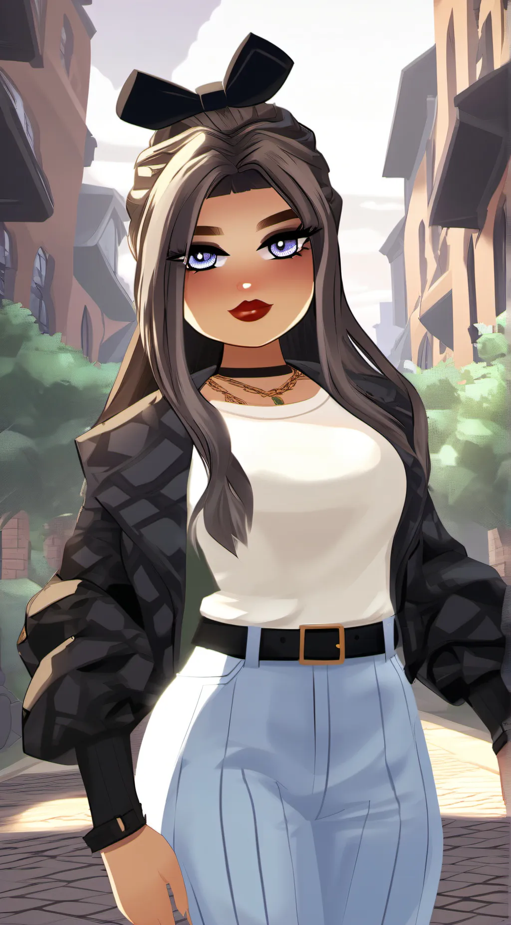 ai character: Roblox baddie  background