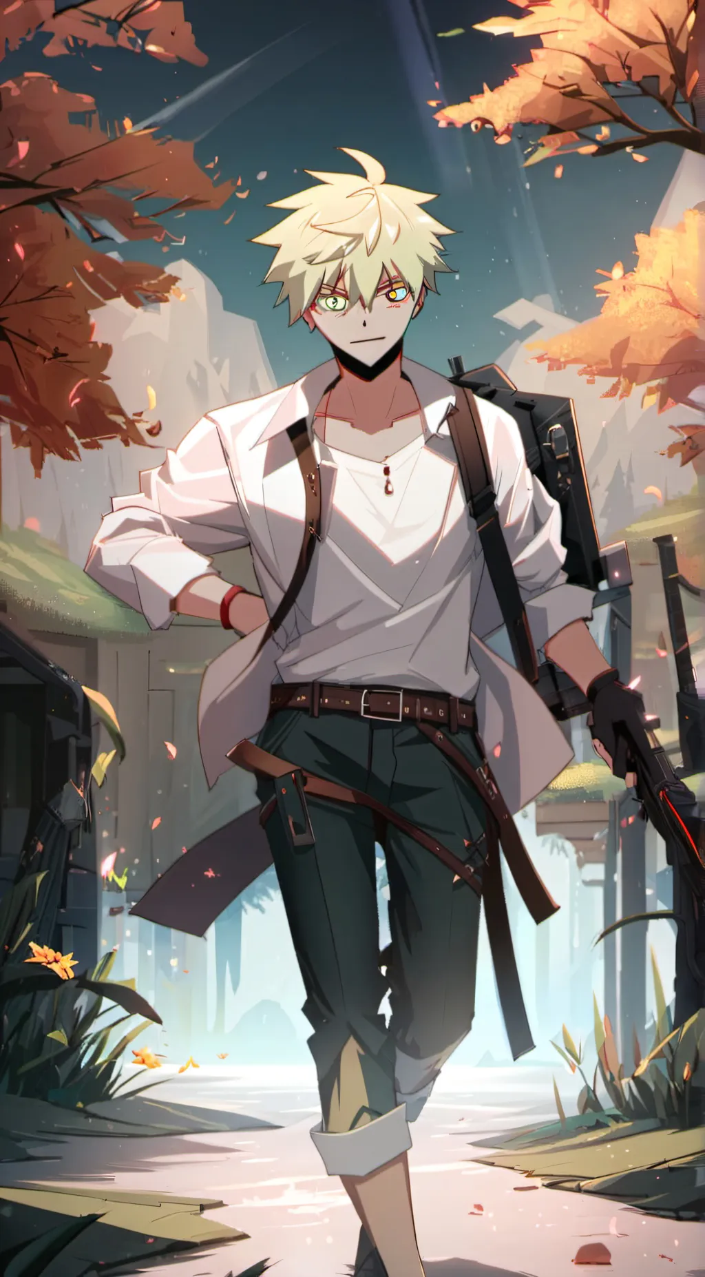 ai character: bakugo katsuki background