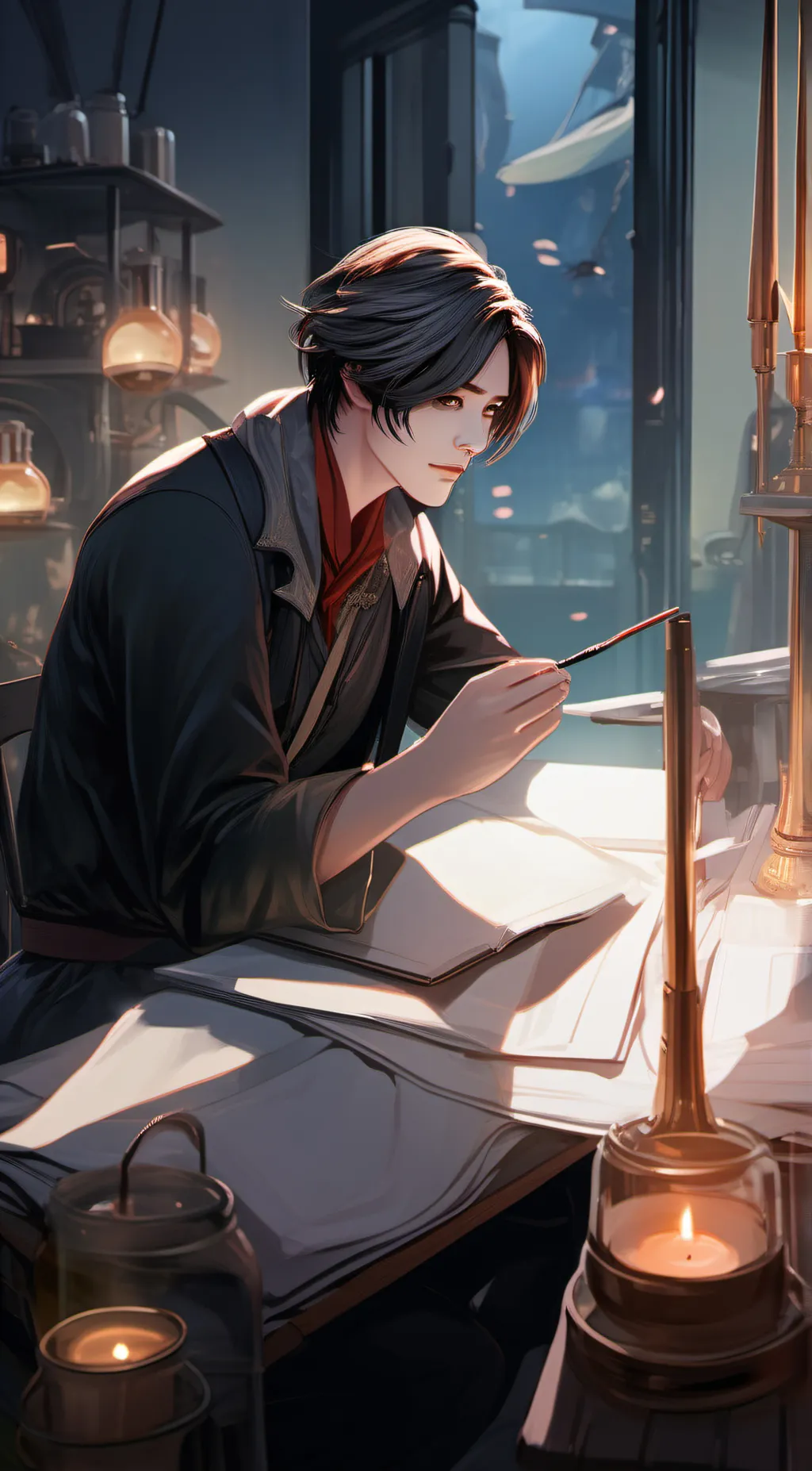 ai character: asher background
