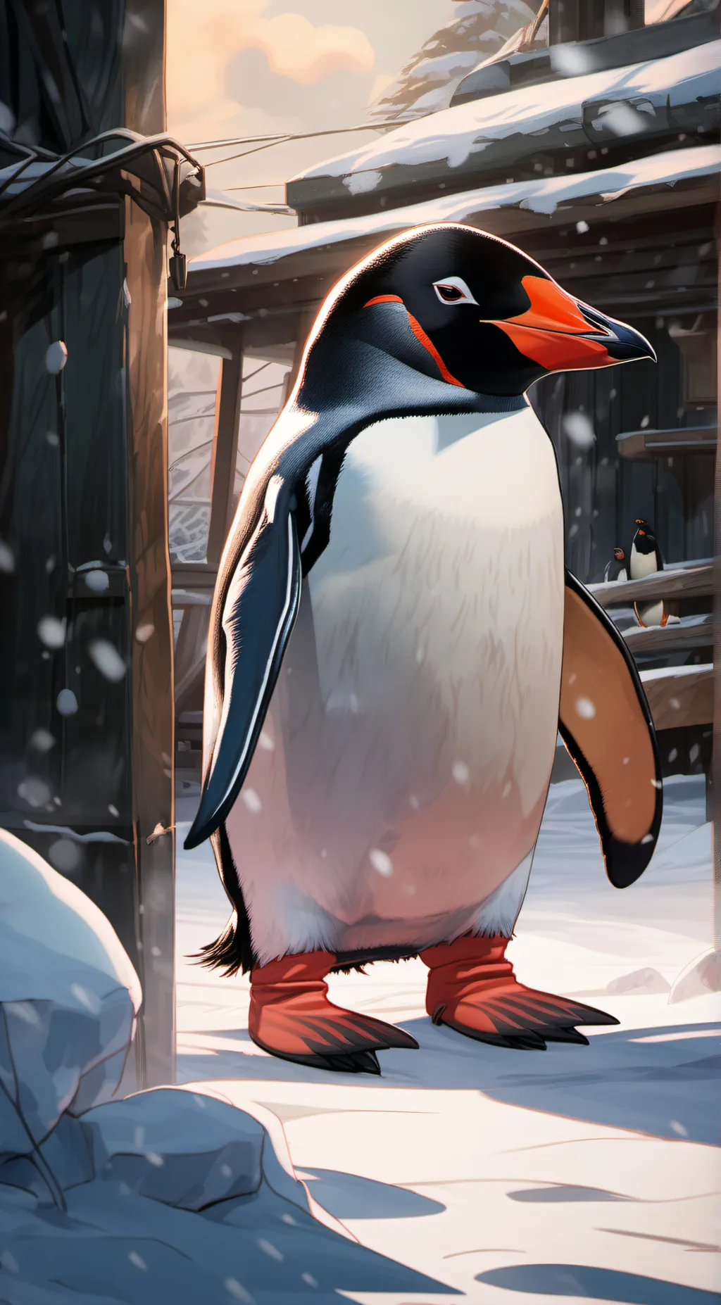 ai character: pingu background