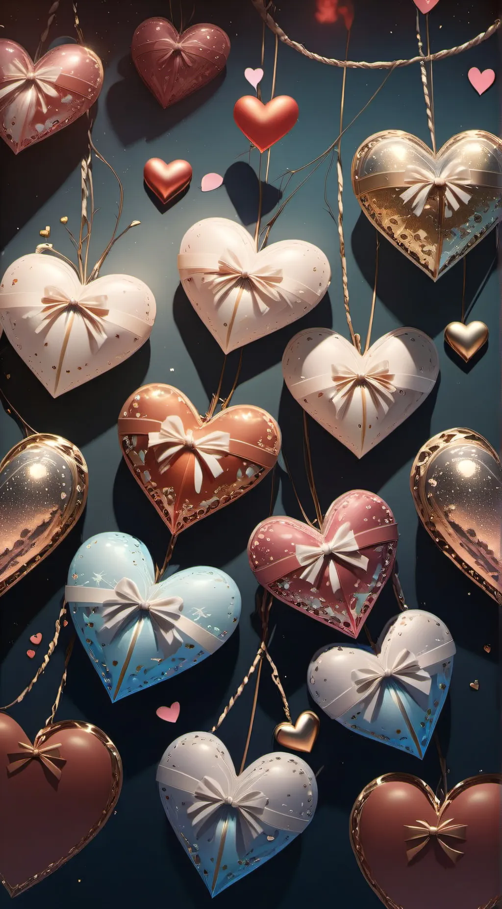 ai character: Valentine day  background