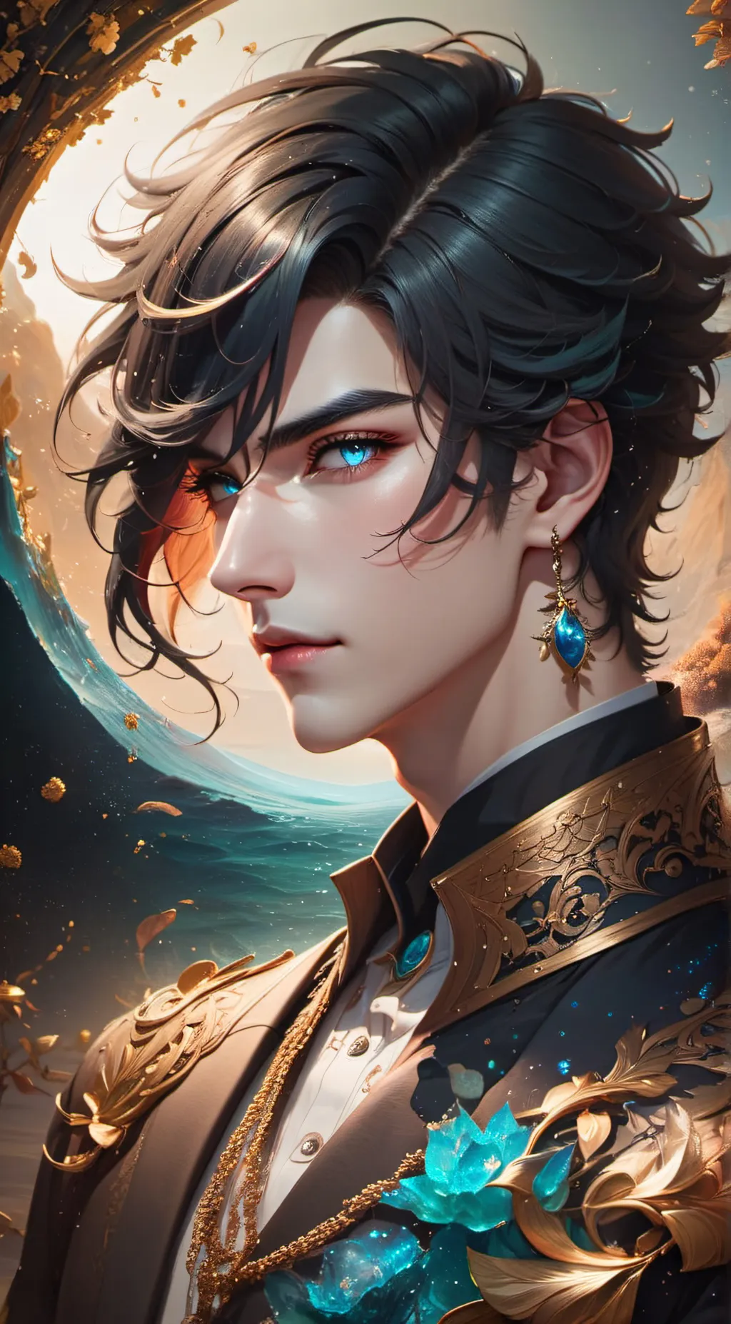 ai character: Azul background